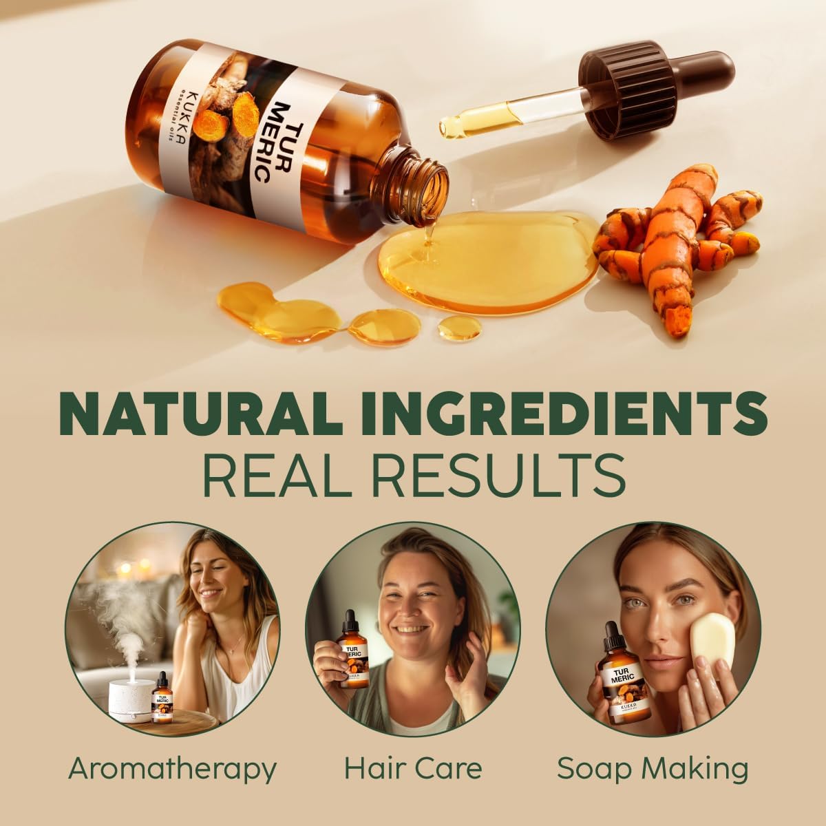 Kukka 4oz 100% Pure Turmeric Essential Oil for Skin, Hair, and DIY - Image 5