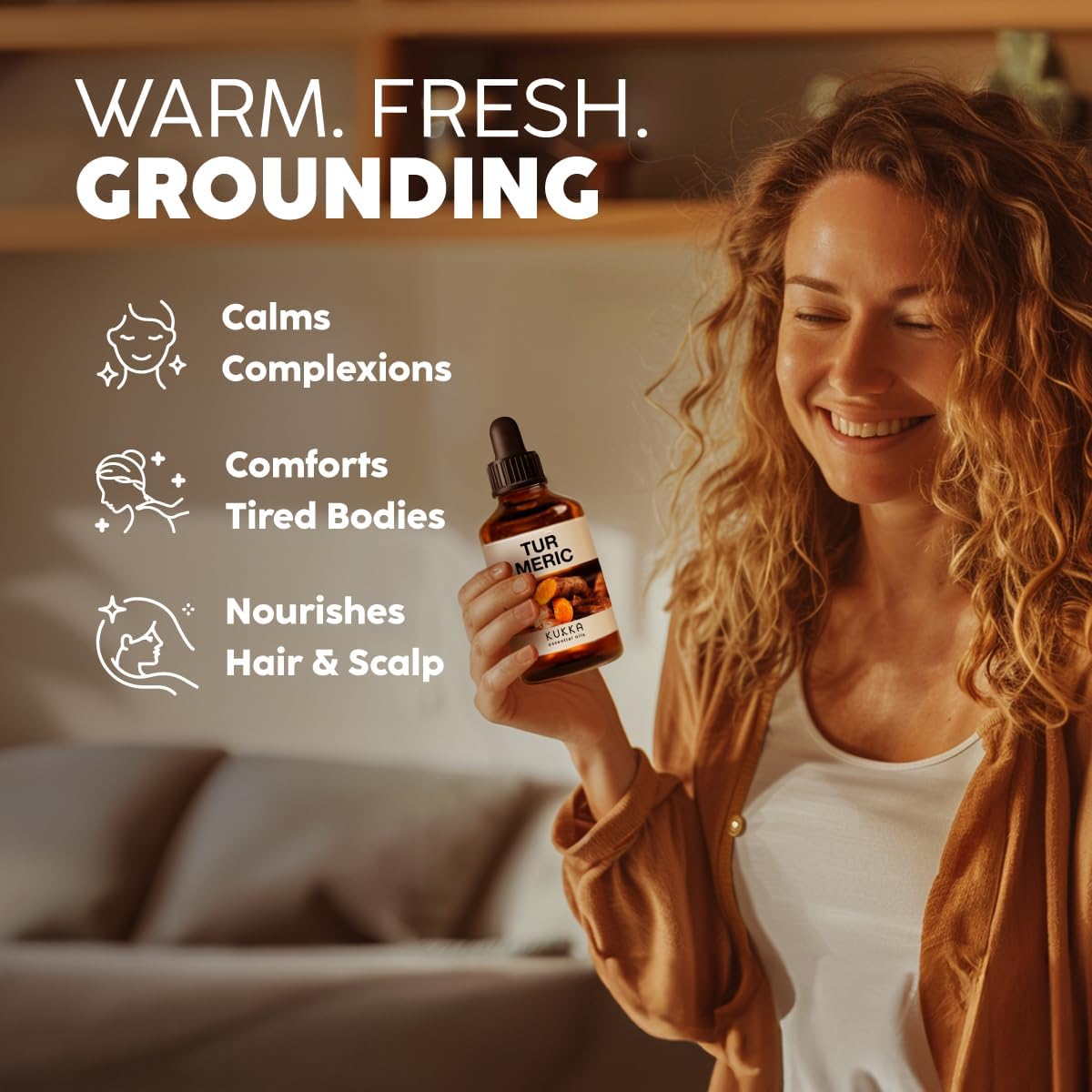 Kukka 4oz 100% Pure Turmeric Essential Oil for Skin, Hair, and DIY - Image 3
