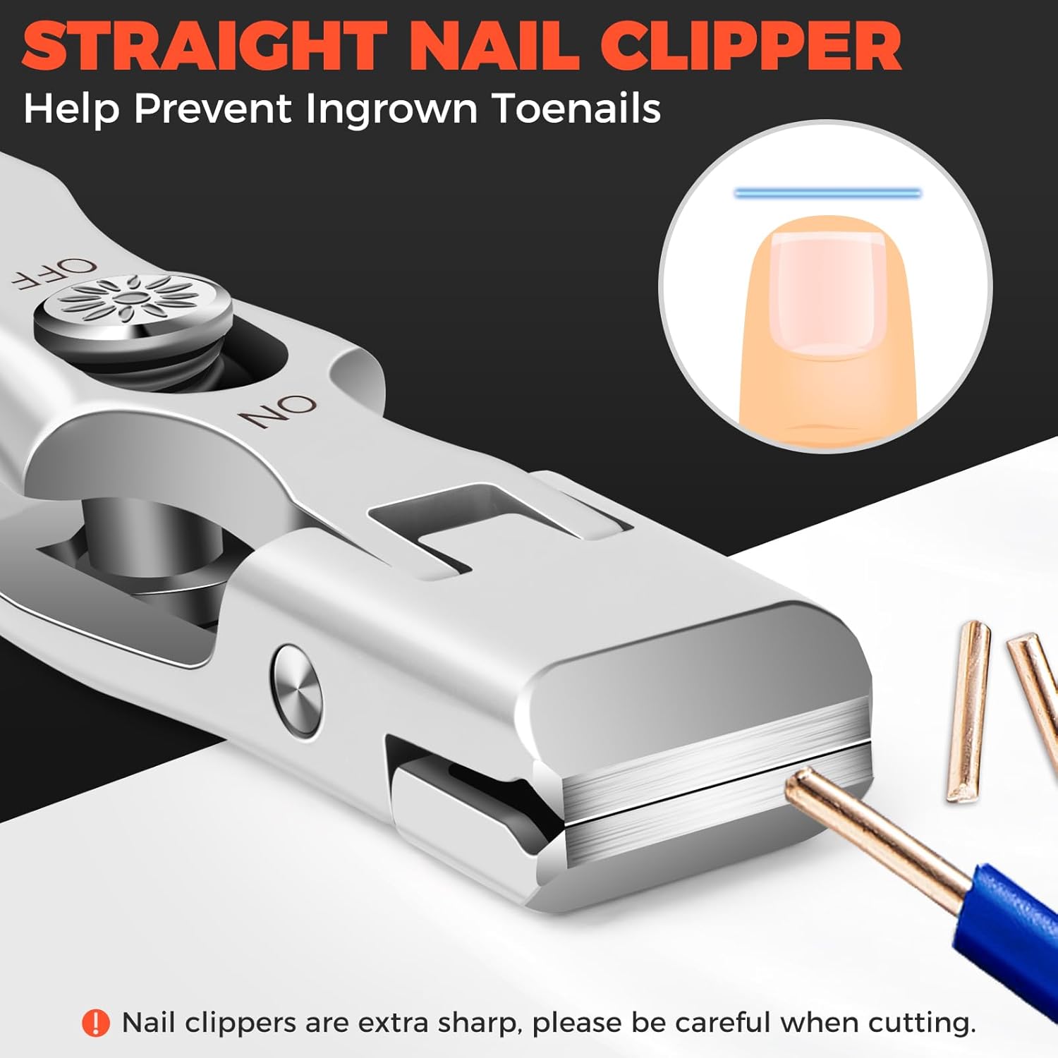 Durable Toenail Clippers with Catcher for Thick Nails and Extended Grip - Image 3