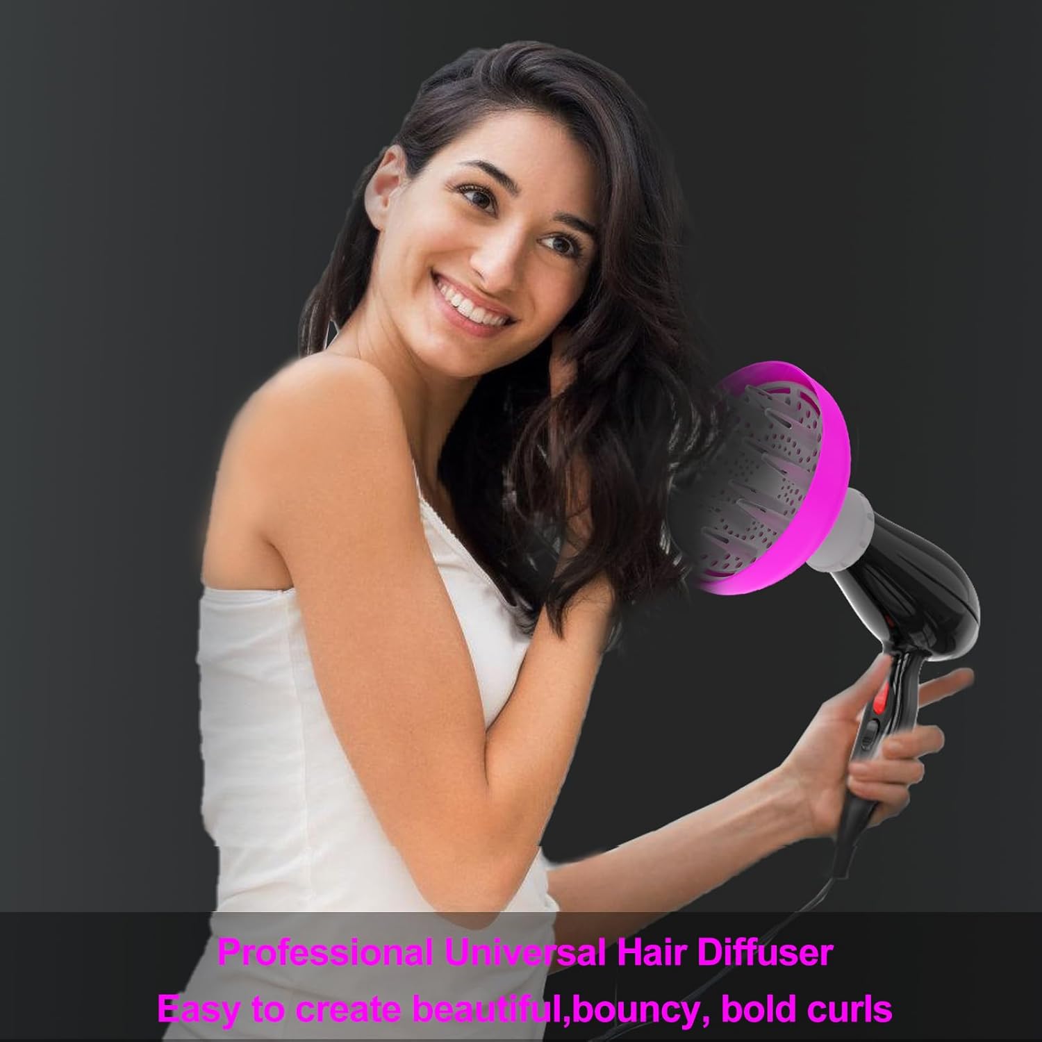 Universal Hair Diffuser Attachment for Blow Dryers 1.7 to 2.1 Inch Nozzles - Image 7