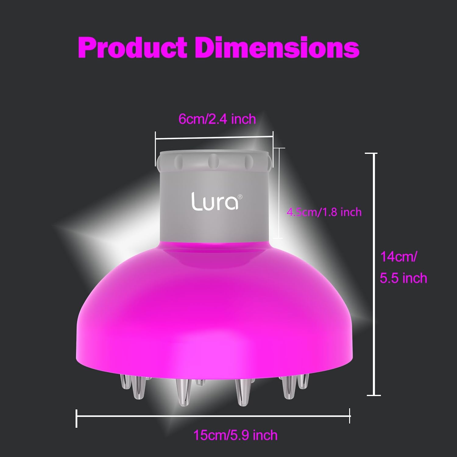 Universal Hair Diffuser Attachment for Blow Dryers 1.7 to 2.1 Inch Nozzles - Image 5