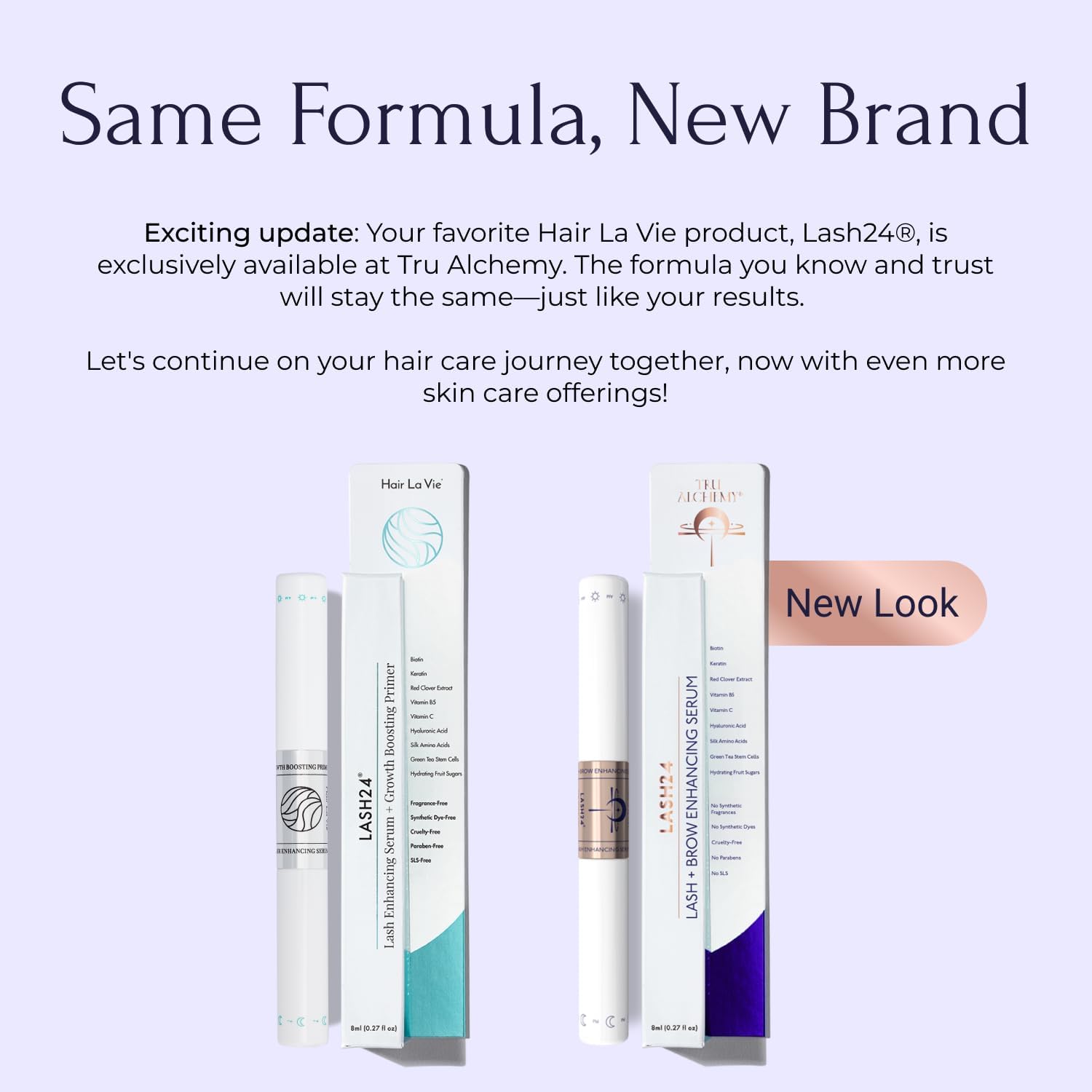 Tru Alchemy Lash24 Dual Formula Eyelash and Eyebrow Serum 2-Month Supply - Image 7