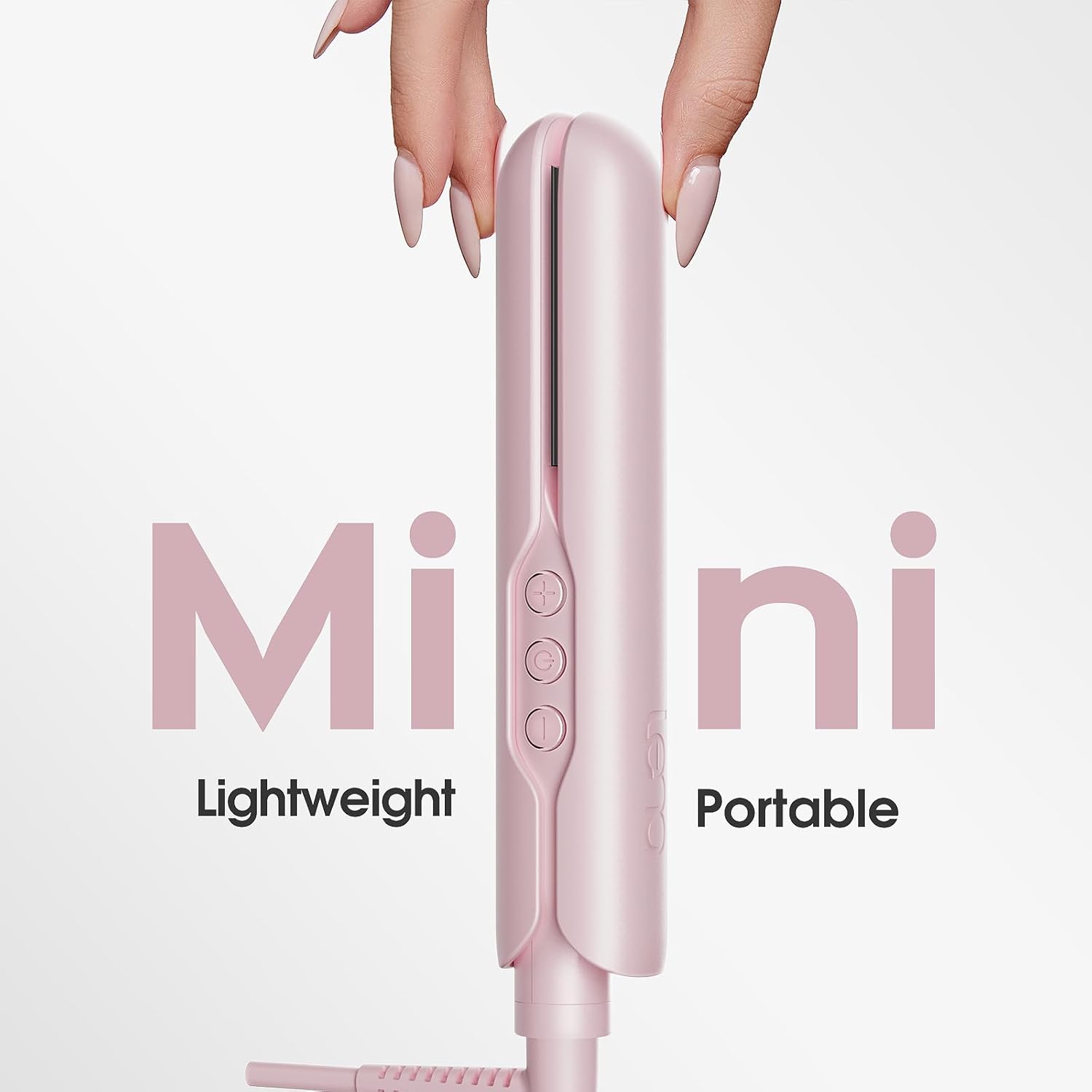 LENA H3A Portable Mini Hair Straightener Titanium Plates 360° Swivel Cord Adjustable Temps - Image 3