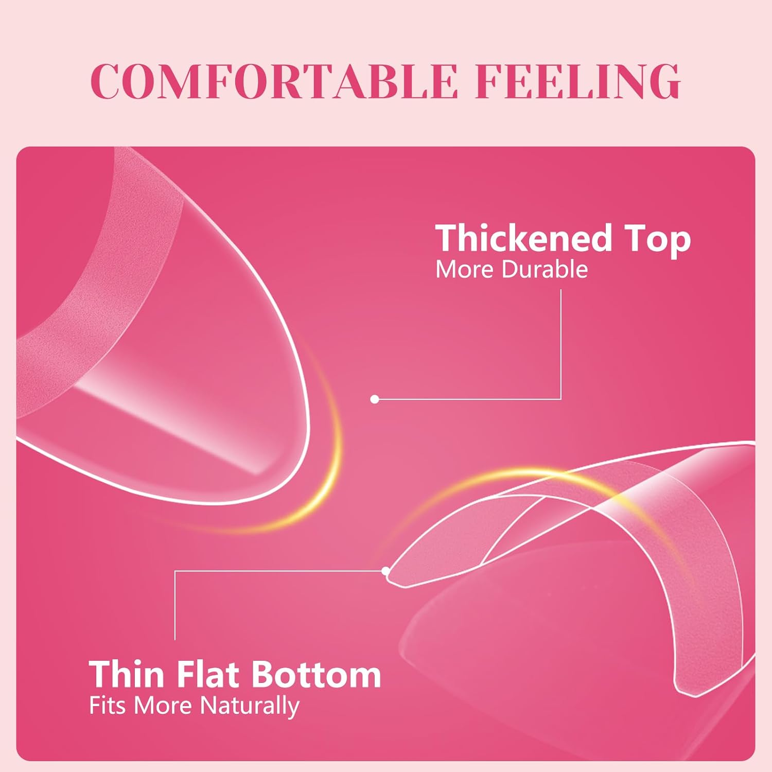 LIONVISON 600 Piece Extra Short Almond Nail Tips Half Cover with Handles 12 Sizes - Image 3