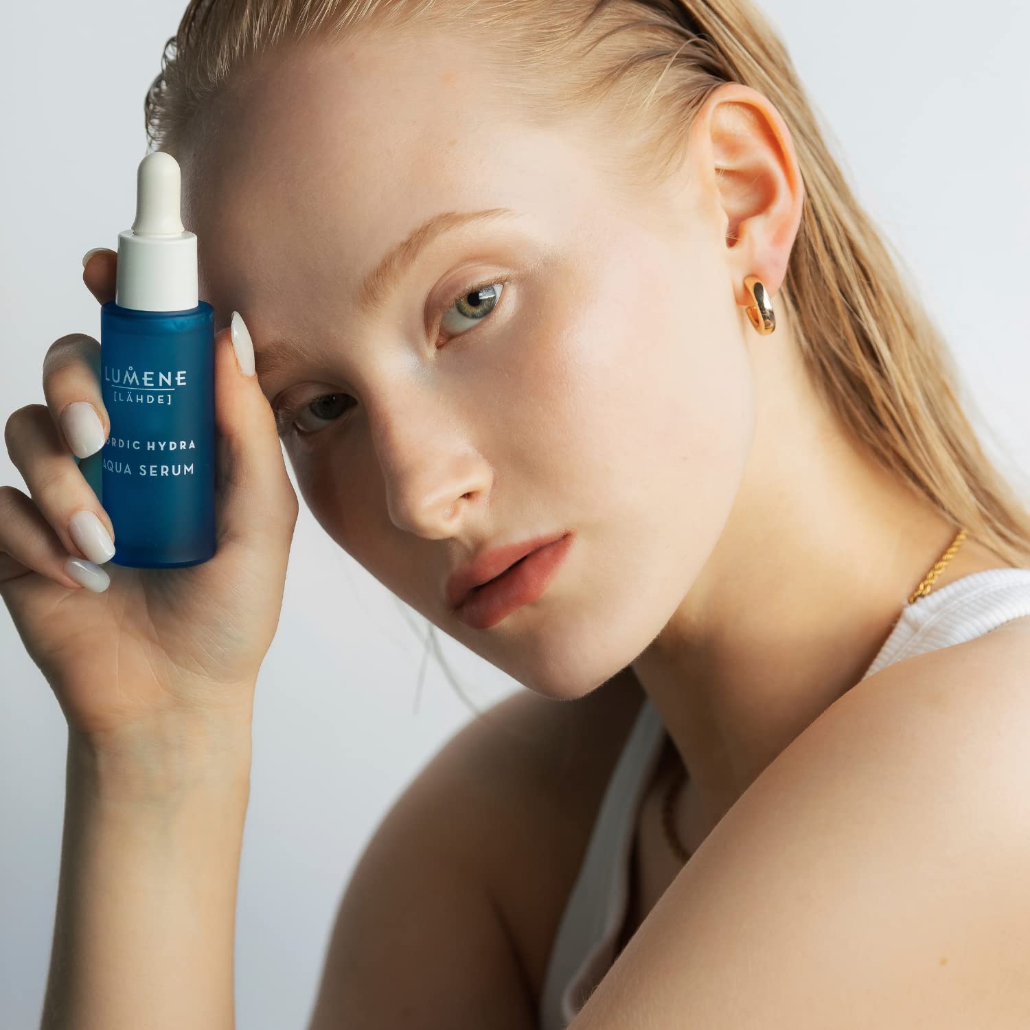Lumene Nordic Hydra Arctic Dew Face Serum 1 fl oz Hyaluronic Acid Red Algae - Image 4