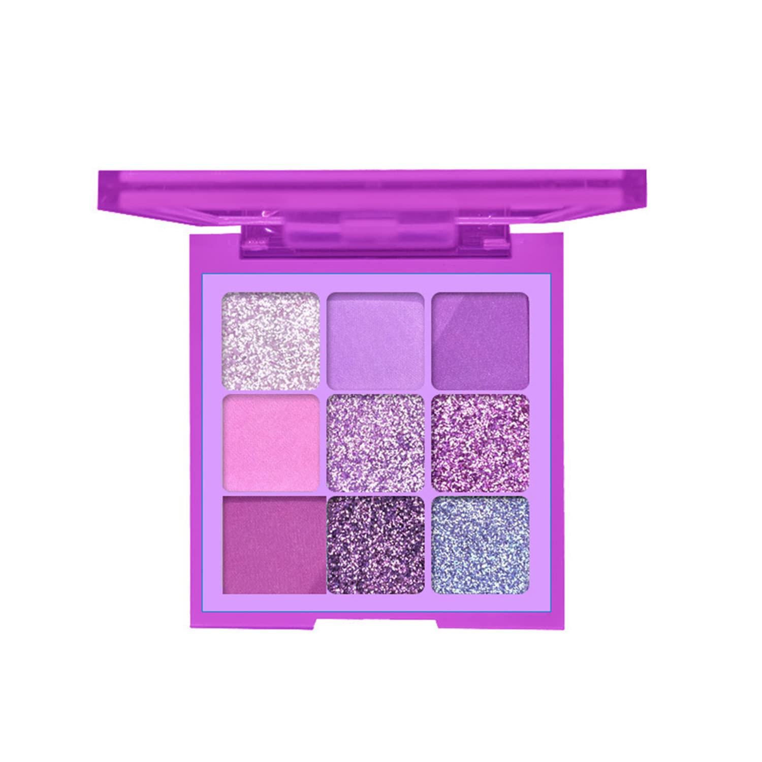 MAEPEOR 9 Color Purple Jam Eyeshadow Palette Longlasting Waterproof Matte Glitter - Image 8