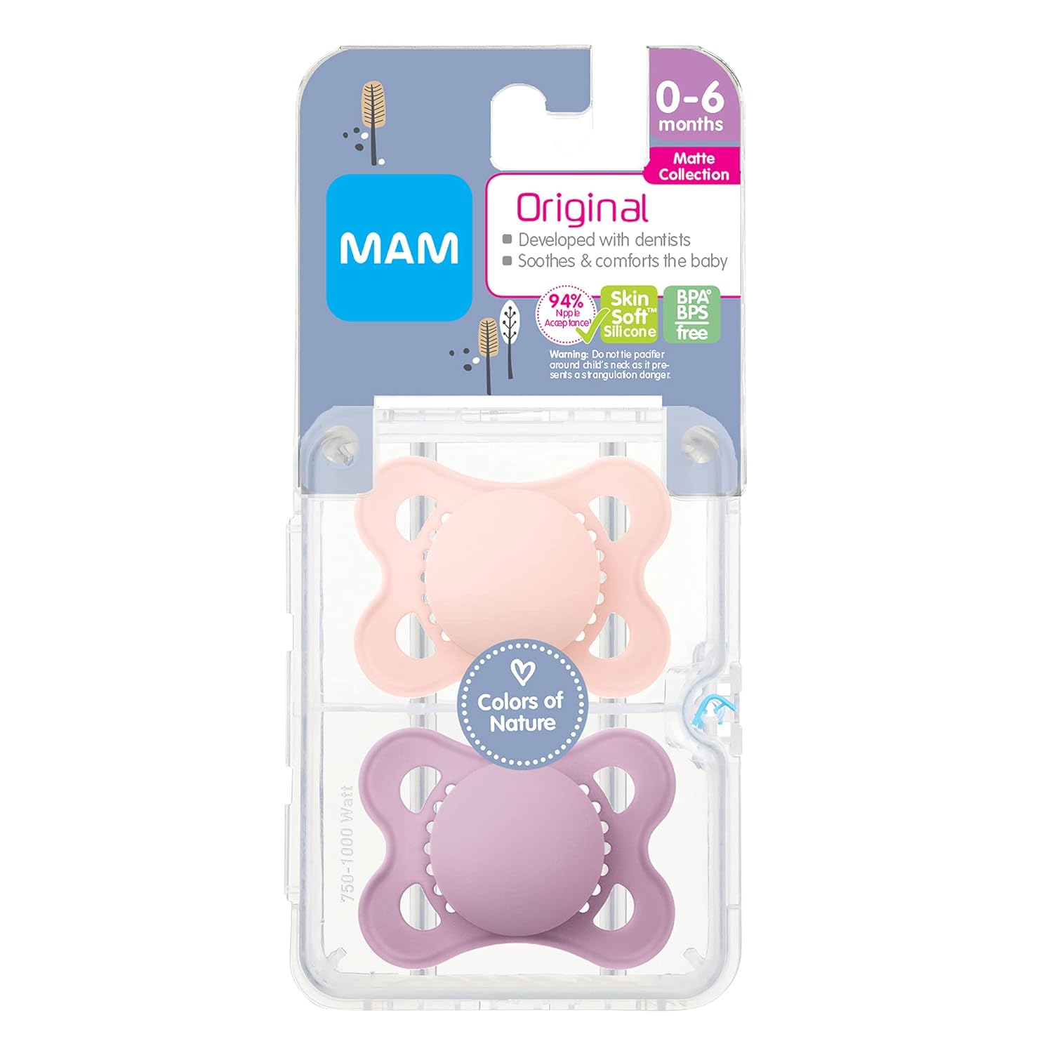 MAM Newborn Essentials 9-Piece Matte Baby Pacifier Gift Set for Oral Health - Image 5