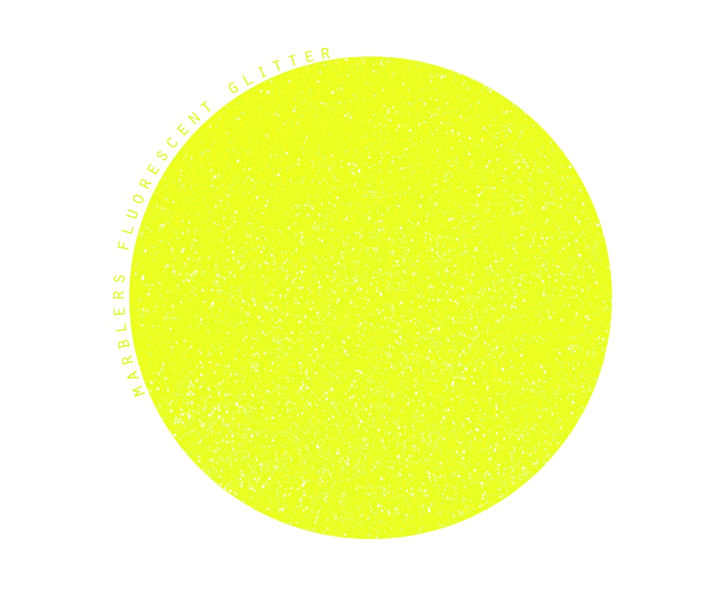 MARBLERS Neon Glitter Fluorescent Yellow 1.5oz Non-Toxic Vegan for Face Body Crafts - Image 2