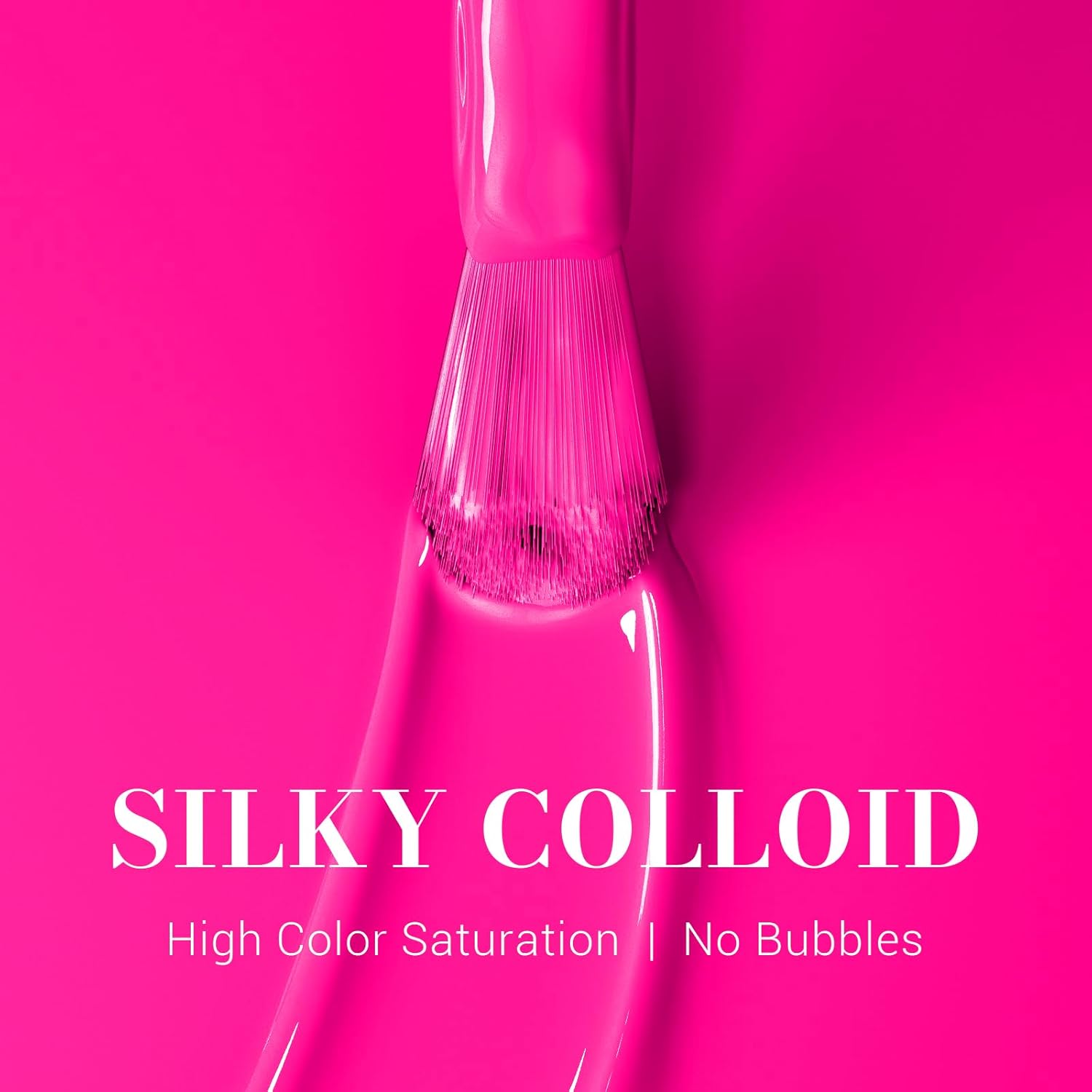 MelodySusie 0.5fl oz Neon Pink Gel Nail Polish for DIY Nail Art Manicures - Image 2