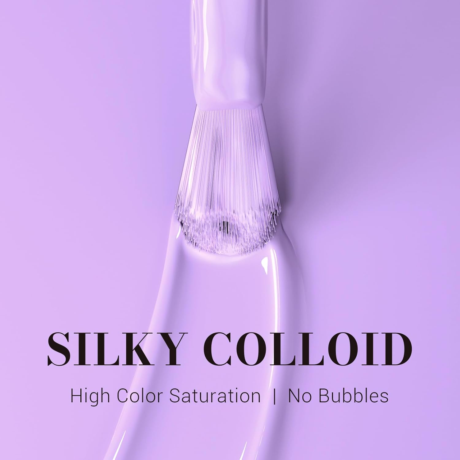 MelodySusie 15ML Soak Off Gel Nail Polish Lavender Purple UV LED Curing - Image 2