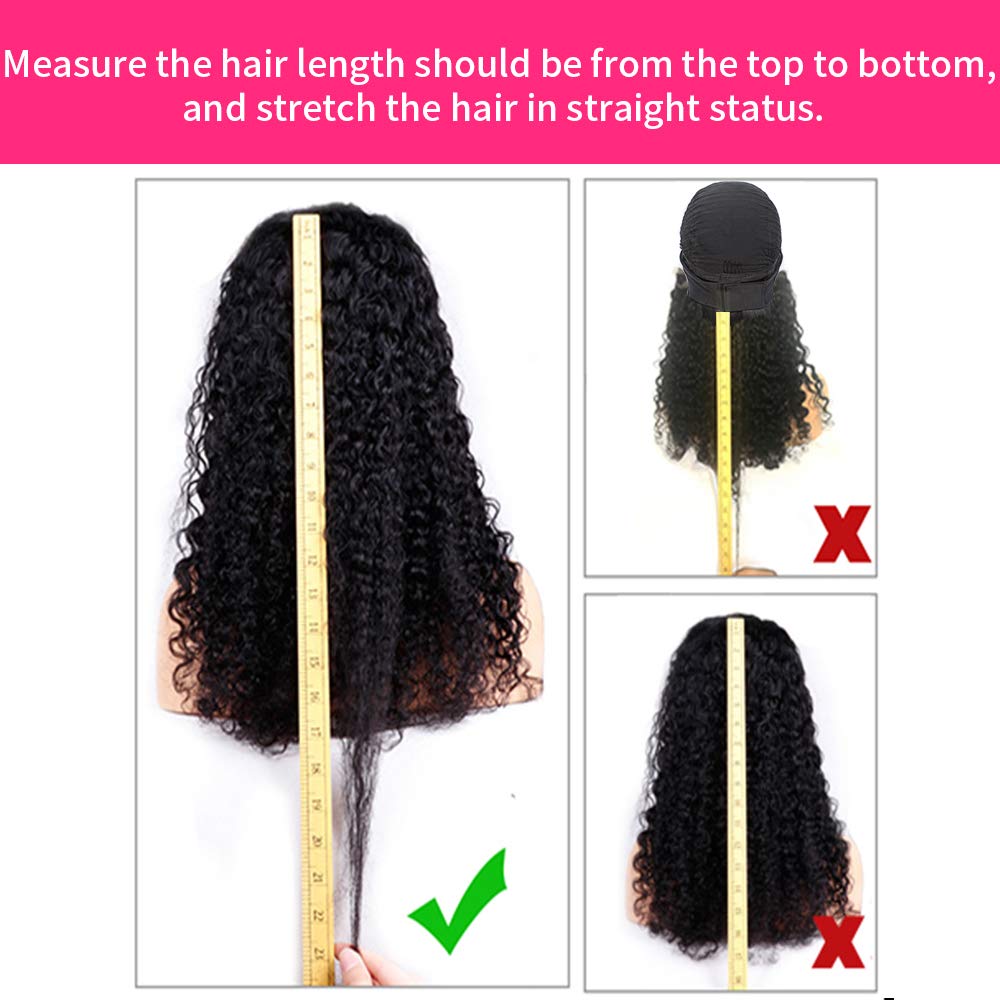 Mengkai 18 Inch Curly Human Hair Glueless Machine Made Headband Wig - Image 4