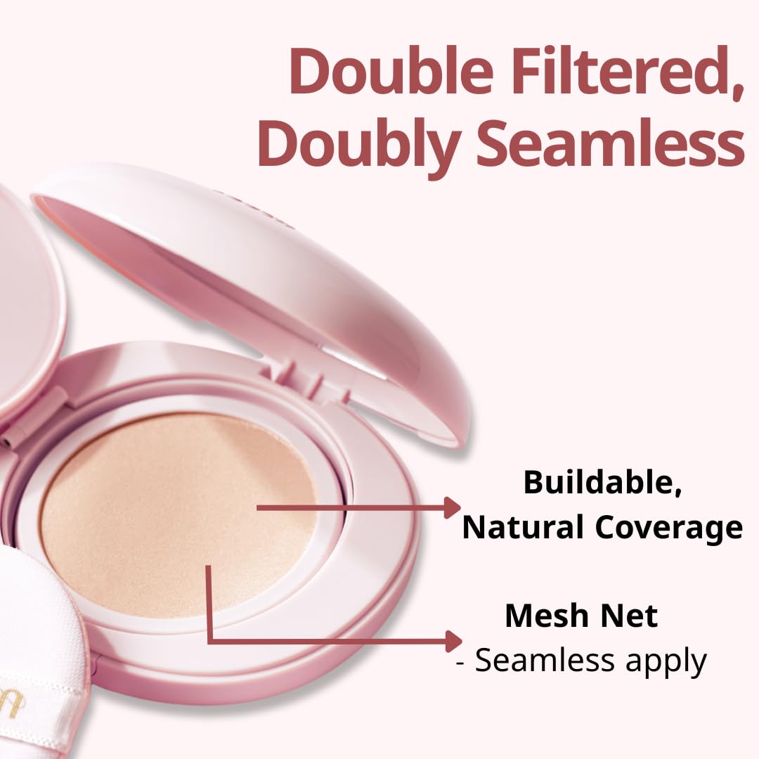 Milktouch Cushion Foundation 52N Espresso 24H Flawless Hydrating Long-Lasting Non-Creasing - Image 5