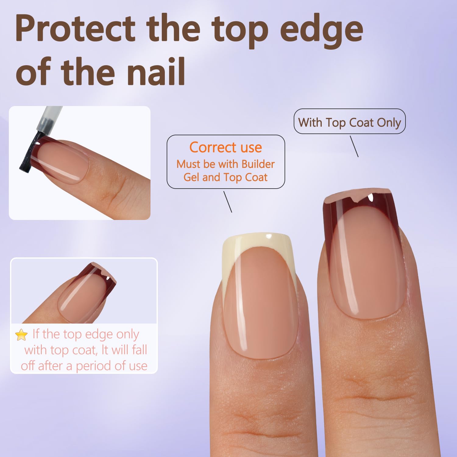 Misssix 160Pcs Short Square French Tip Soft Gel Press On Nails Kit 16 Sizes - Image 6