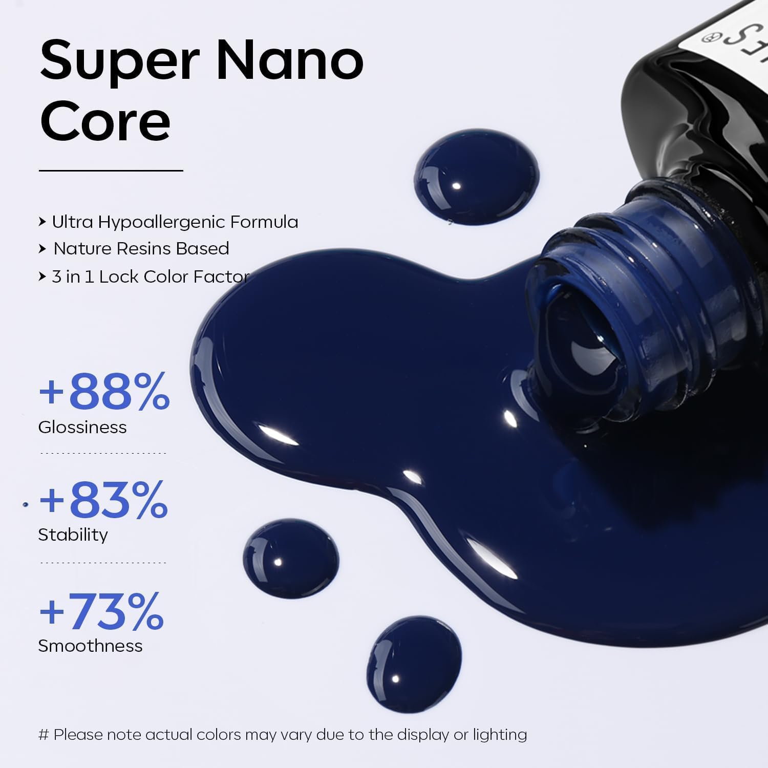 Modelones 15ML Navy Blue Gel Nail Polish Soak Off UV LED Curing - Image 2