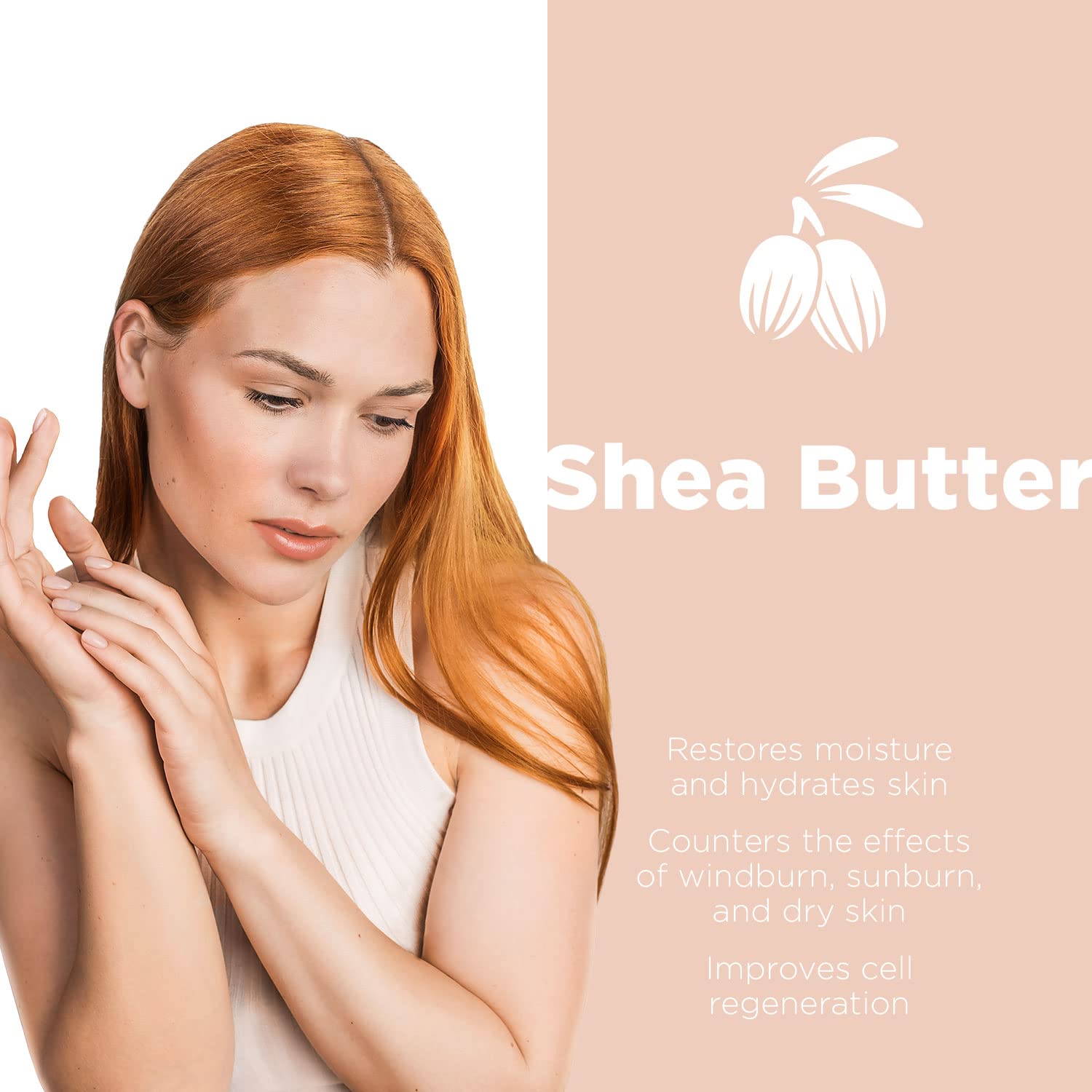 8.5 fl oz Moisturizing Hand Cream for Dry Hands & Cuticles with Vitamin E Shea Butter - Image 4