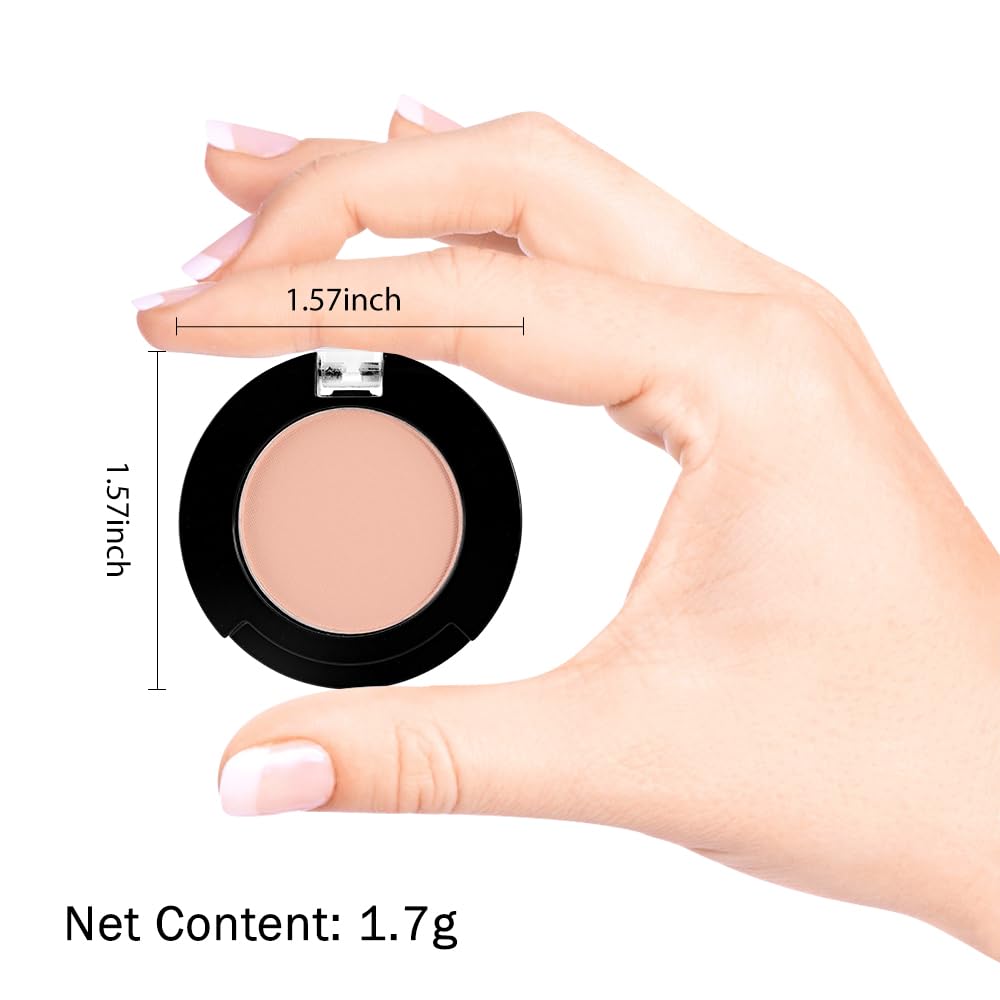 Monochrome Matte Nude Eyeshadow Palette, 9-Pan Highly Pigmented Vegan for Everyday Wear - Image 6