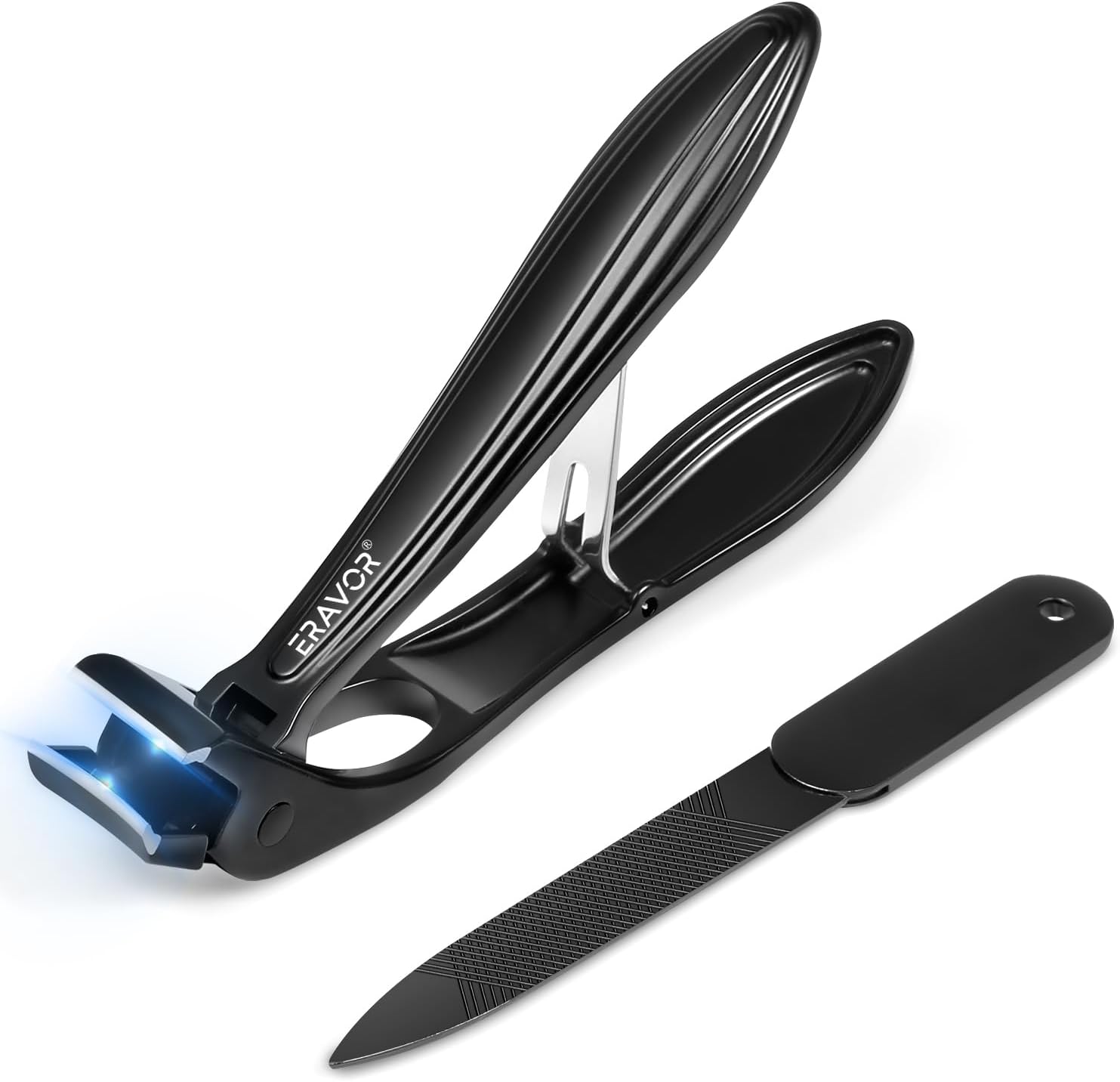 Extra Wide Jaw Angled Head Nail Clippers for Men and Women with Built-in Nail Catcher - Image 8
