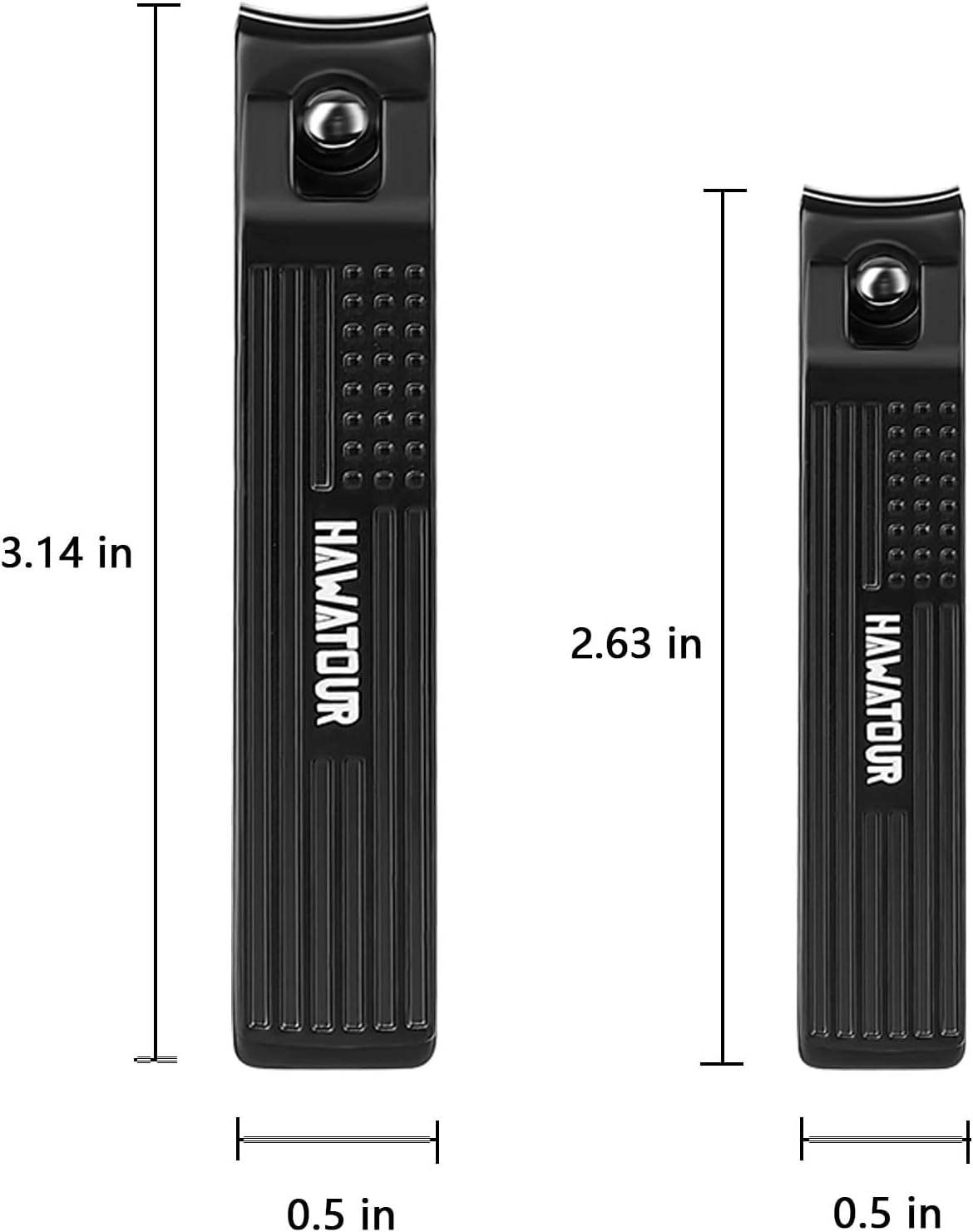 Ultra Sharp Curved Blade Nail Clippers Set for Fingernails and Toenails Black Tin Case - Image 6