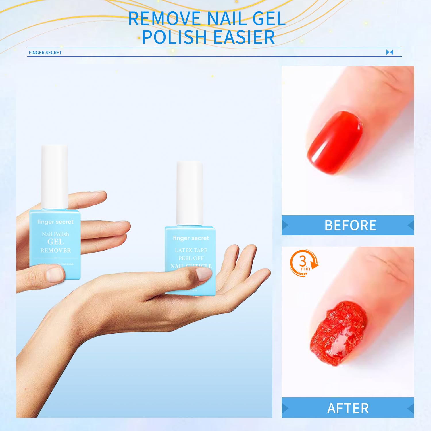 Strong Nail Gel Polish Remover Kit with 100ml Liquid Latex for Enhanced Protection - Image 4