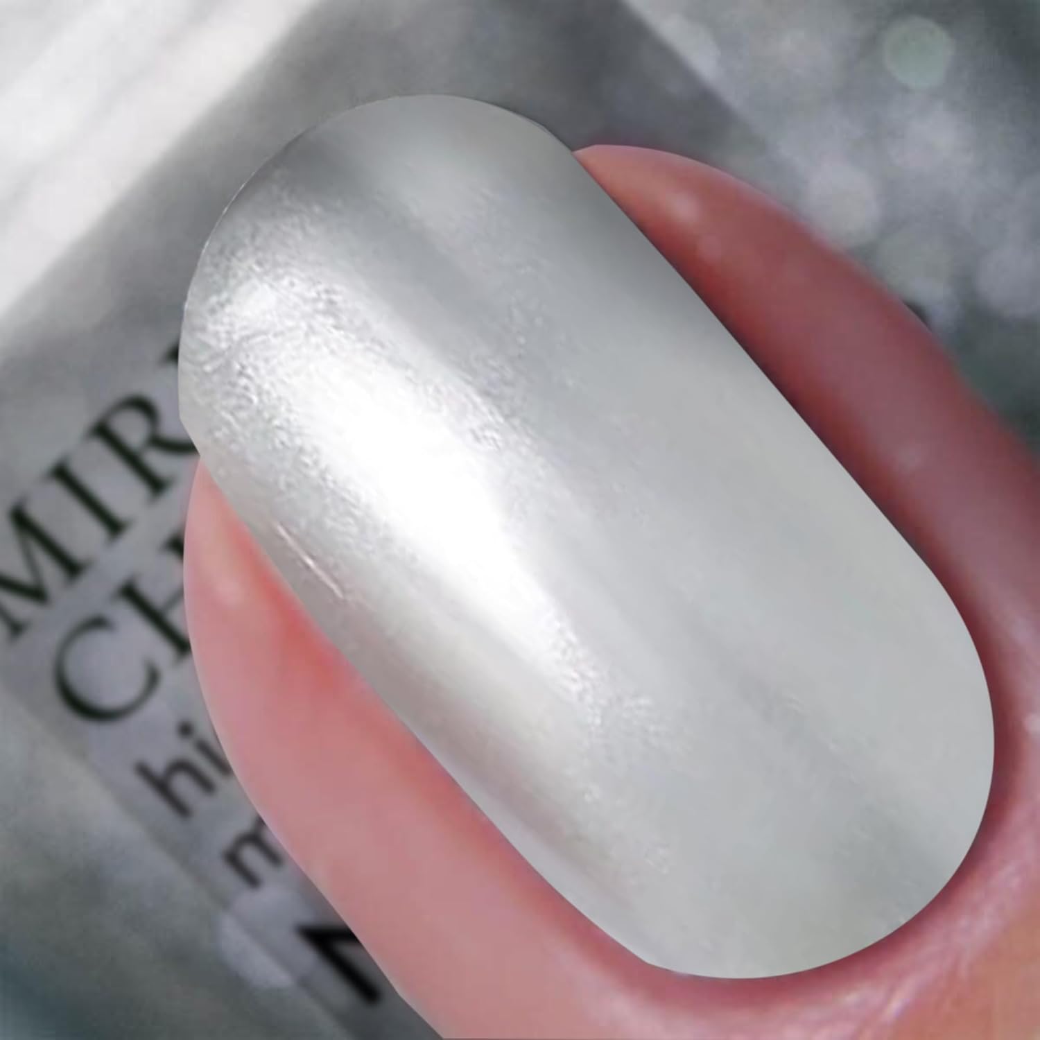 Nails Inc Silver Served Metallic Mirror Chrome Nail Polish 0.47 Fl Oz Vegan Quick Dry Finish - Image 2