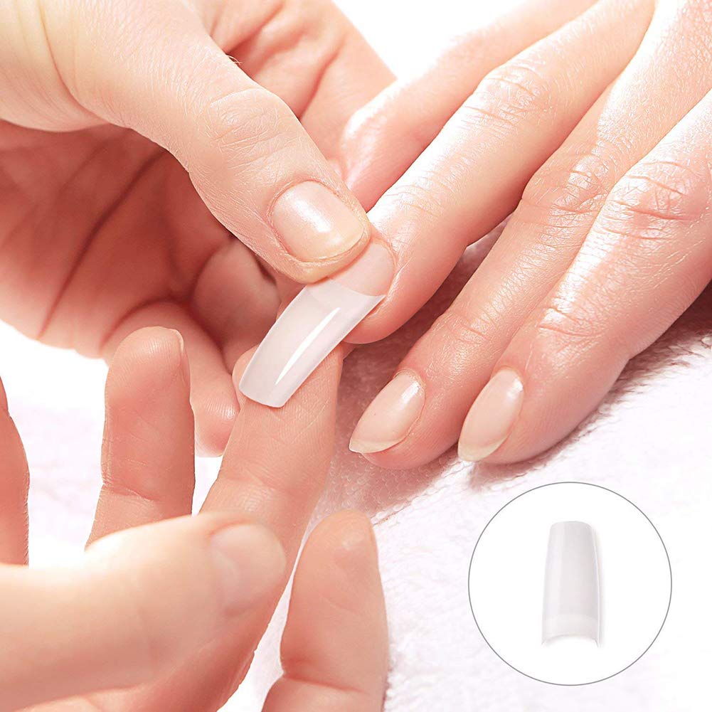 500pcs Natural Acrylic French Manicure Nail Tips for Salon and Home Art - Image 5
