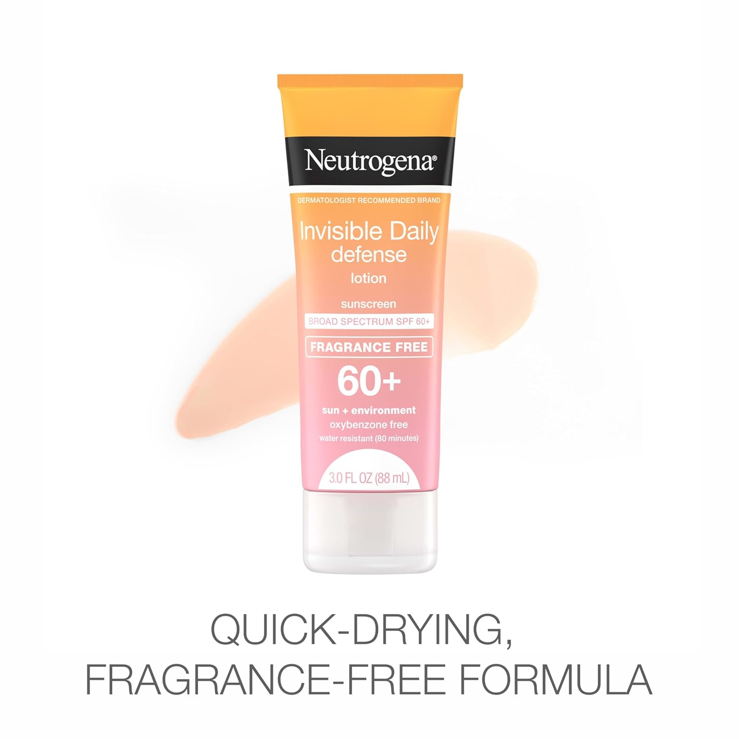 Neutrogena Invisible Daily Defense SPF 60 Fragrance-Free Sunscreen Lotion 3.0 oz Water-Resistant - Image 2