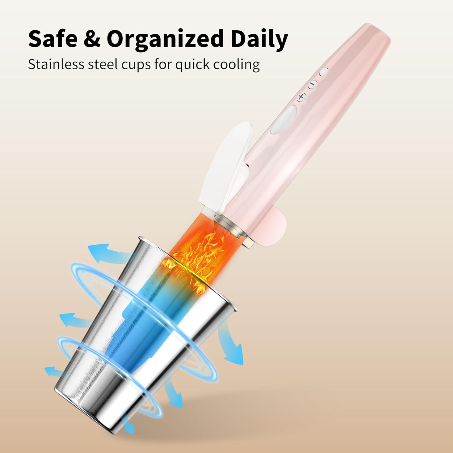 NIUBEE Acrylic Styling Tool Holder for Blow Dryers and Makeup Storage - Image 2