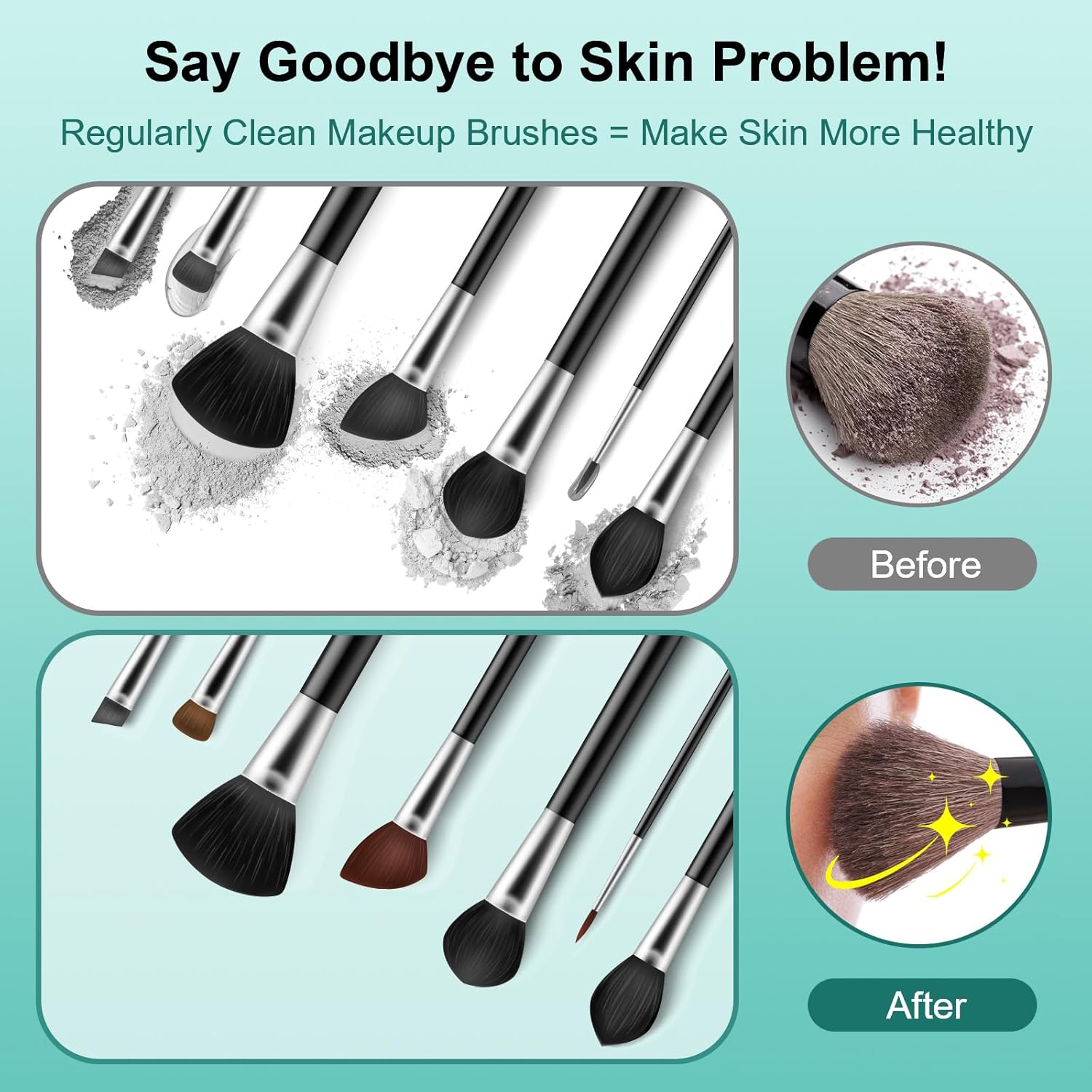 Norate Electric Makeup Brush Cleaner Machine for Fast Deep Cleaning All Brush Sizes Used - Image 4