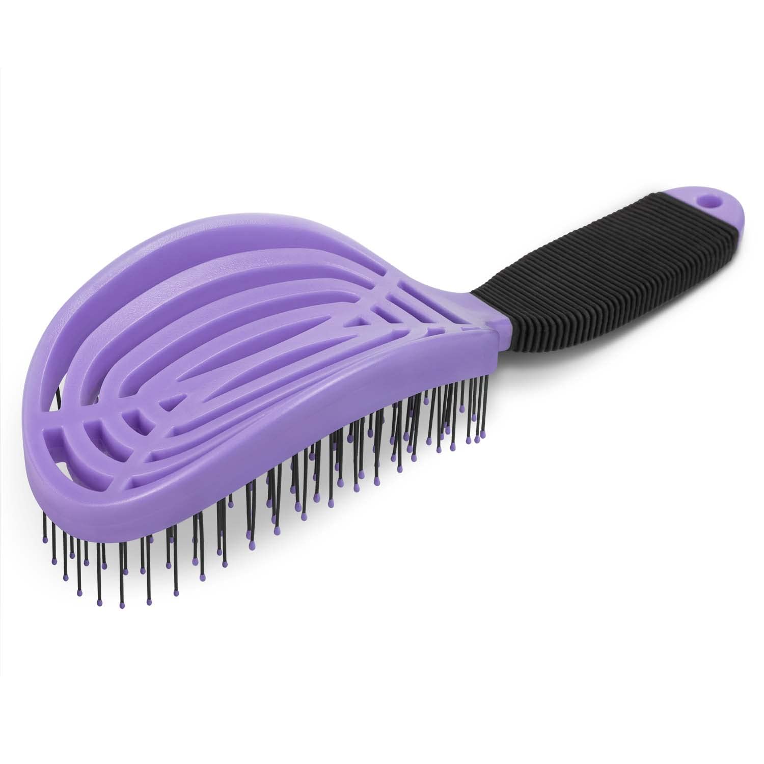 NuWay 4HAIR DoubleC Violet Detangling Brush U.S. Patented Design Hair Dryer Safe - Image 6