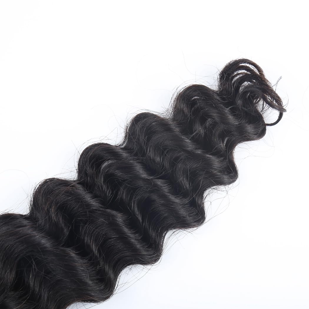 Odir 18 Inch Deep Wave Bulk Human Hair Extensions for Braiding 50g Bundle - Image 3
