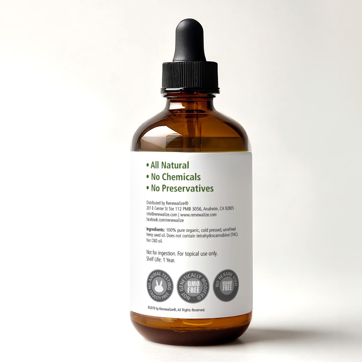 Organic Hemp Seed Gentle Face Cleansing Oil 4oz for Acne Prone Skin - Image 3