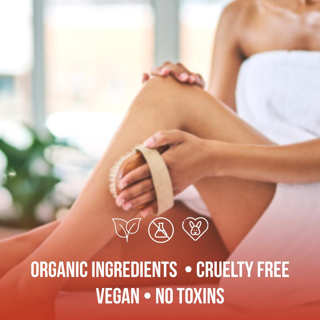 Organic Rose & Sea Buckthorn Face and Body Scrub for Soft Skin, 8 oz - Image 5