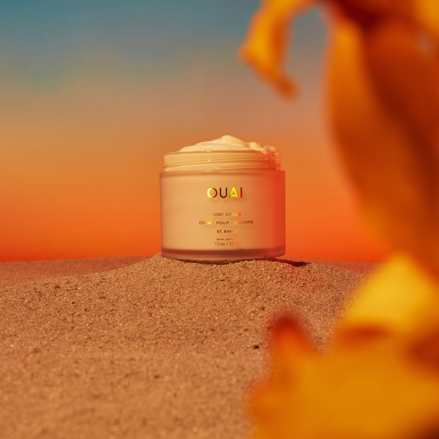 OUAI St. Barts 7.5 Oz Hydrating Whipped Body Cream with Cupuaçu Butter and Coconut Oil - Image 6