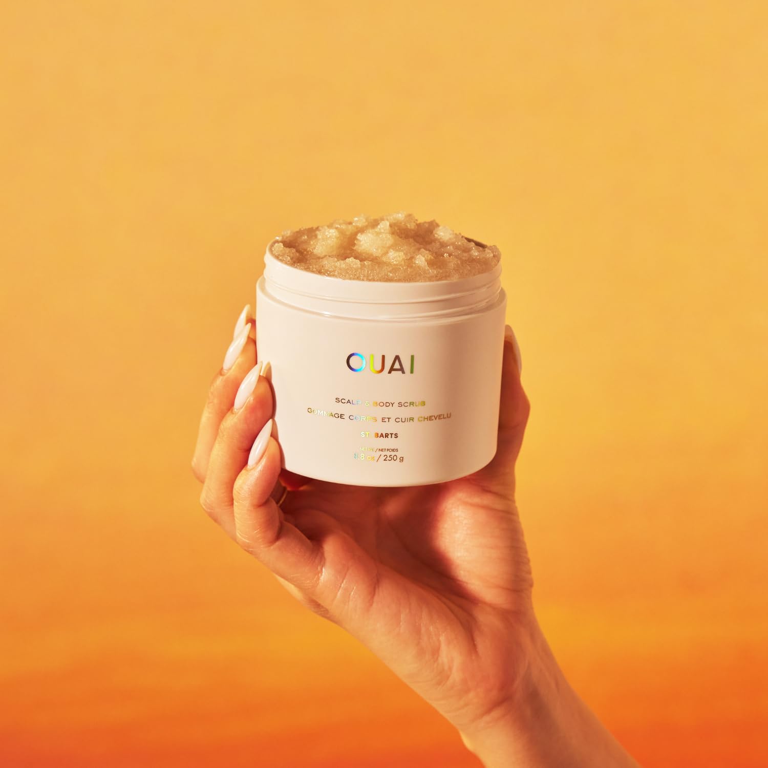 OUAI St. Barts Scalp and Body Scrub 8.8 Oz with Sugar and Coconut Oil - Image 8