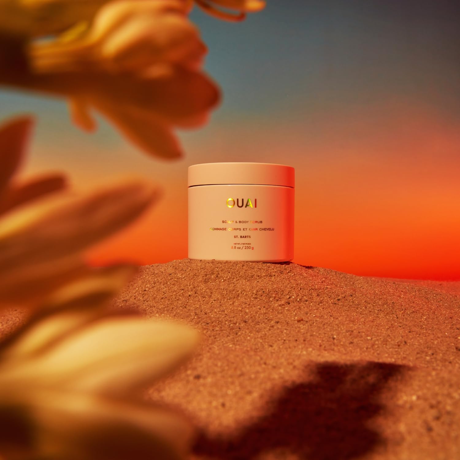 OUAI St. Barts Scalp and Body Scrub 8.8 Oz with Sugar and Coconut Oil - Image 6