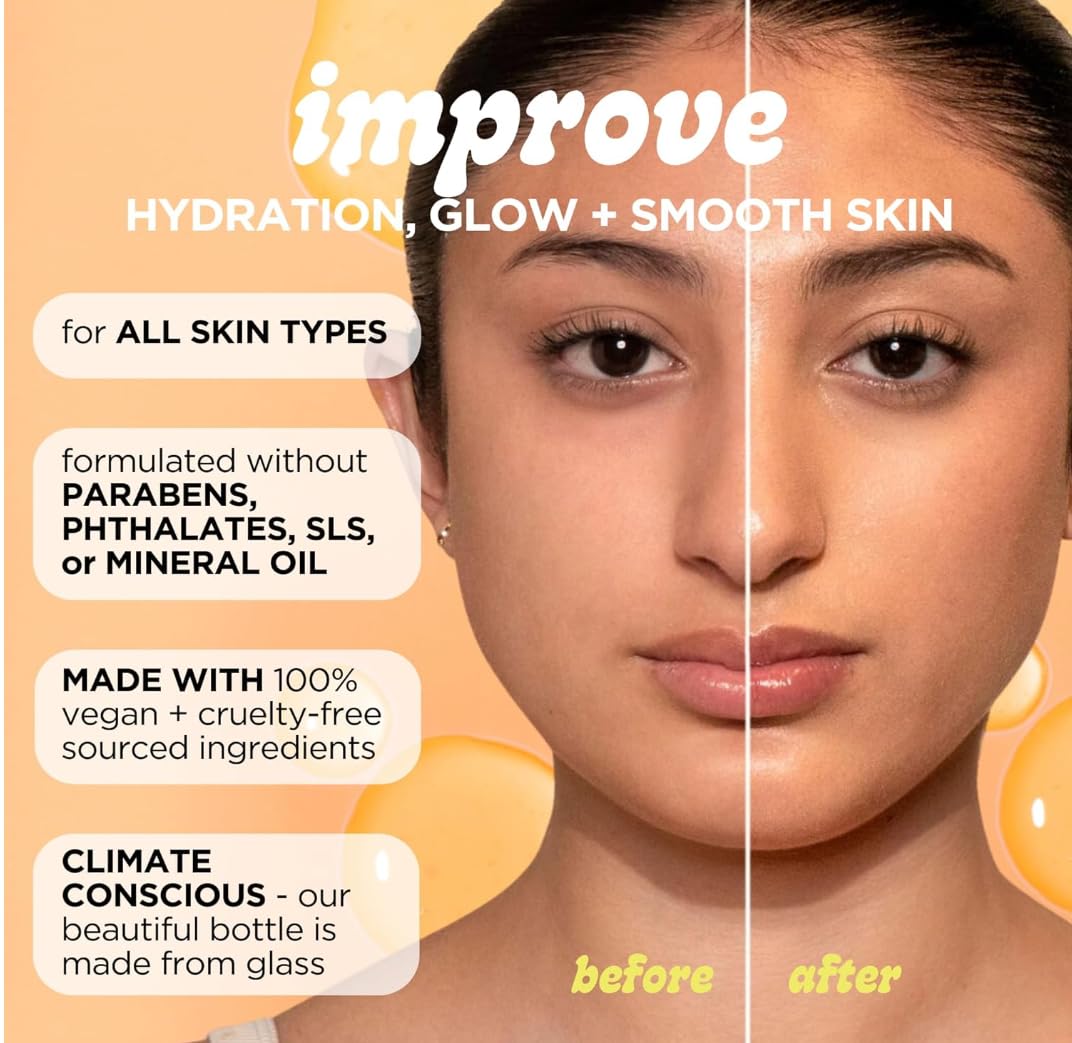 Pacifica Glow Baby Booster Vitamin C Face Serum 1 oz with Glycolic Acid Fragrance-Free Vegan - Image 9