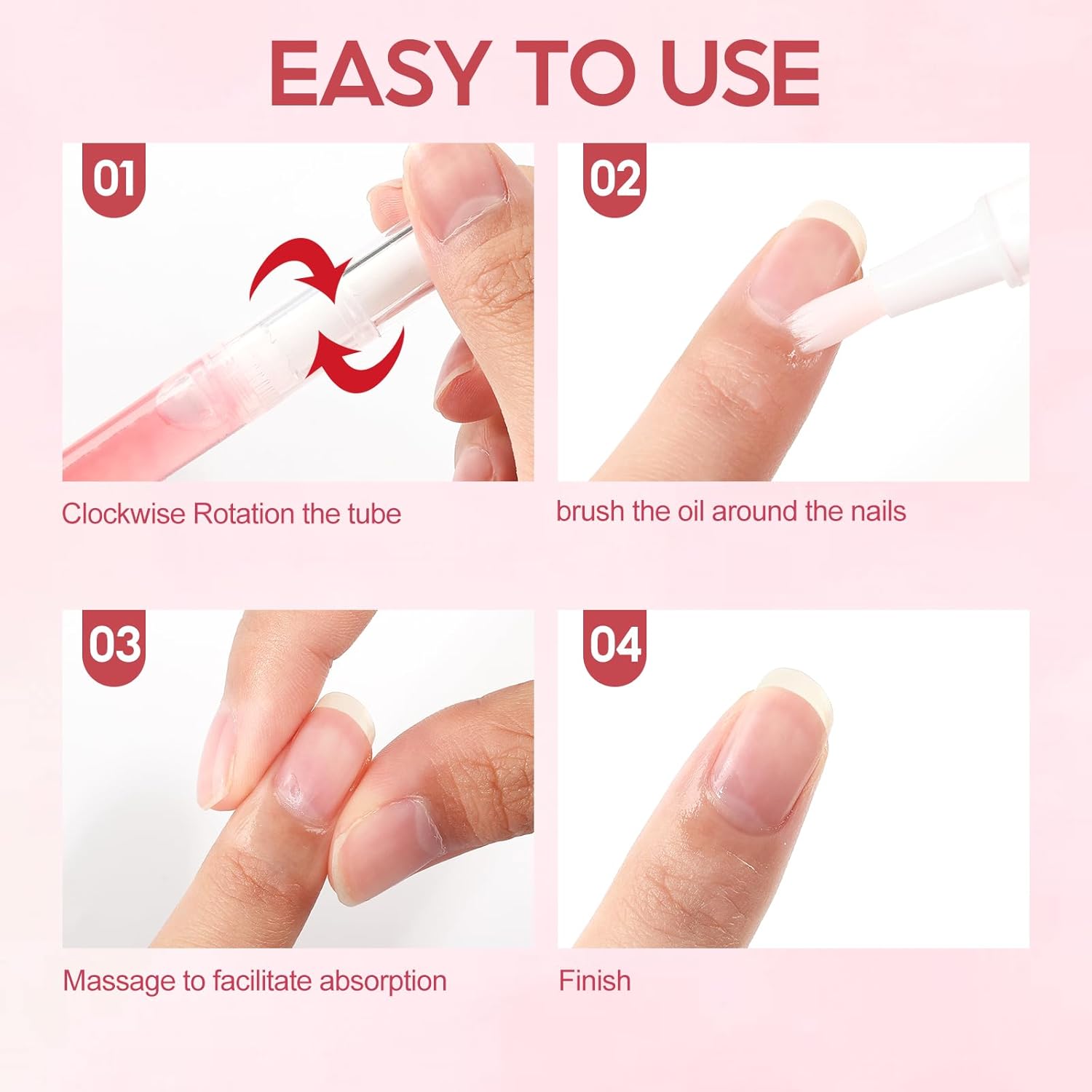 Peacecolor 16 Piece Portable Cuticle Oil Pen Nail Care Kit for Moisturized and Strengthened Nails - Image 8