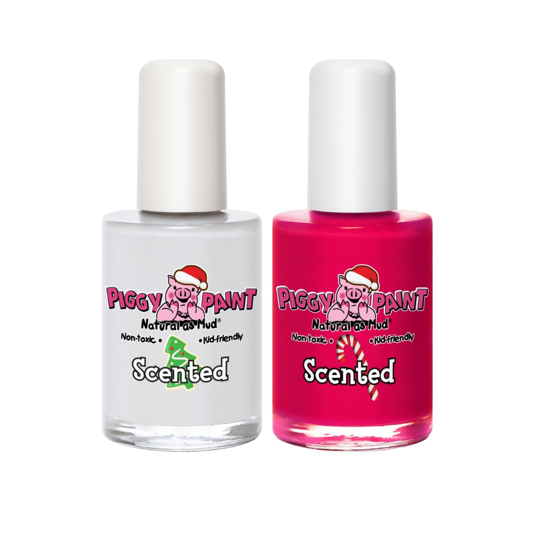 Piggy Paint Non-Toxic Girls Nail Polish Gift Set, Candy Cane Craze, 0.5 oz, Vegan - Image 2
