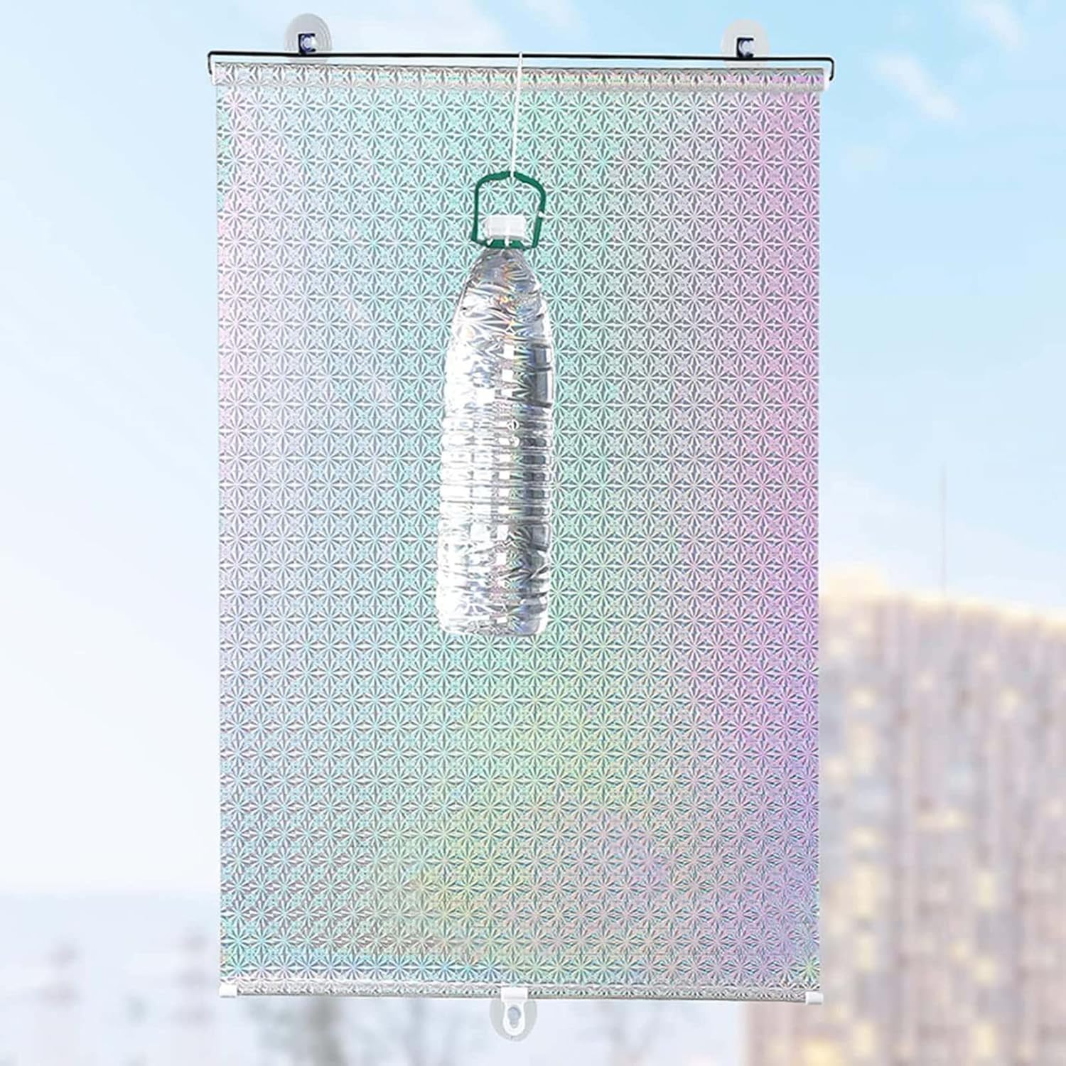 Portable Blackout Roller Blind 50x125cm, Adjustable Silver, Sun Protection, Suction Cup Mount - Image 4