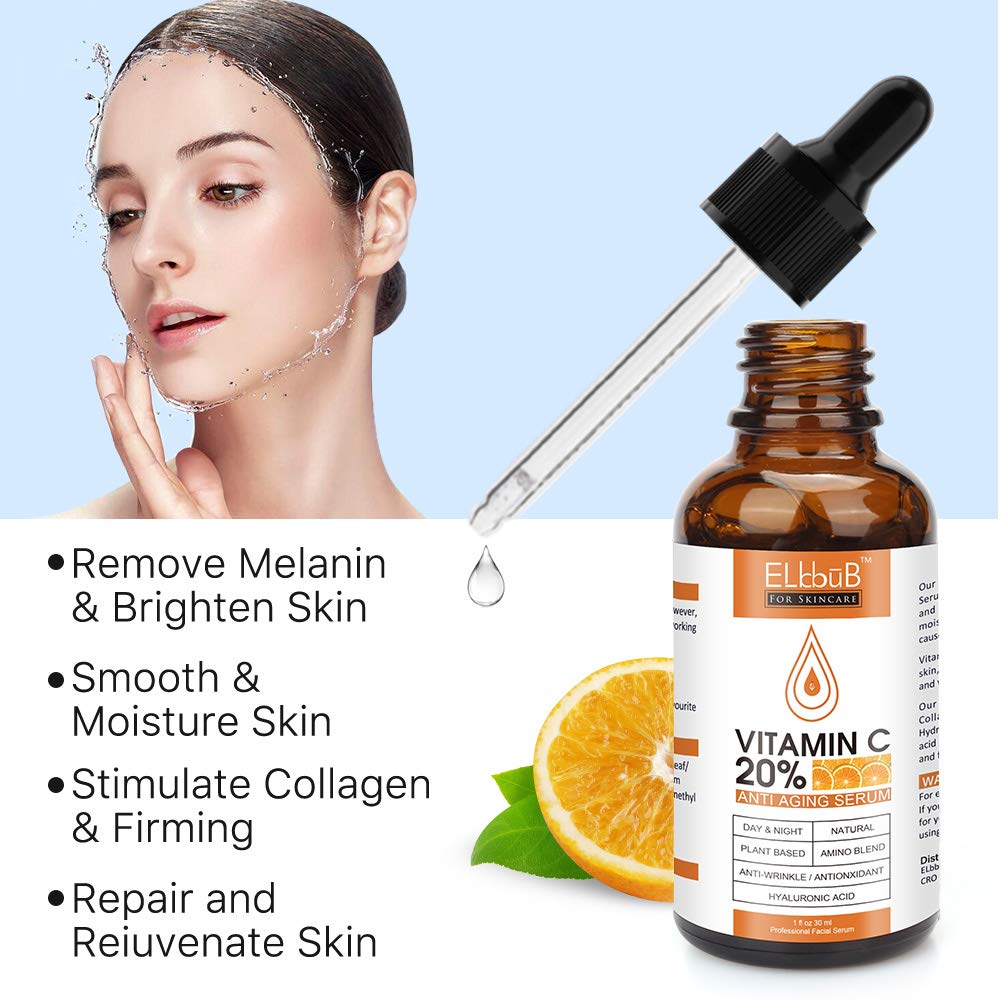 Revitalize Your Skin: 1oz Premium 20% Vitamin C Serum with Hyaluronic Acid and Retinol - Image 3