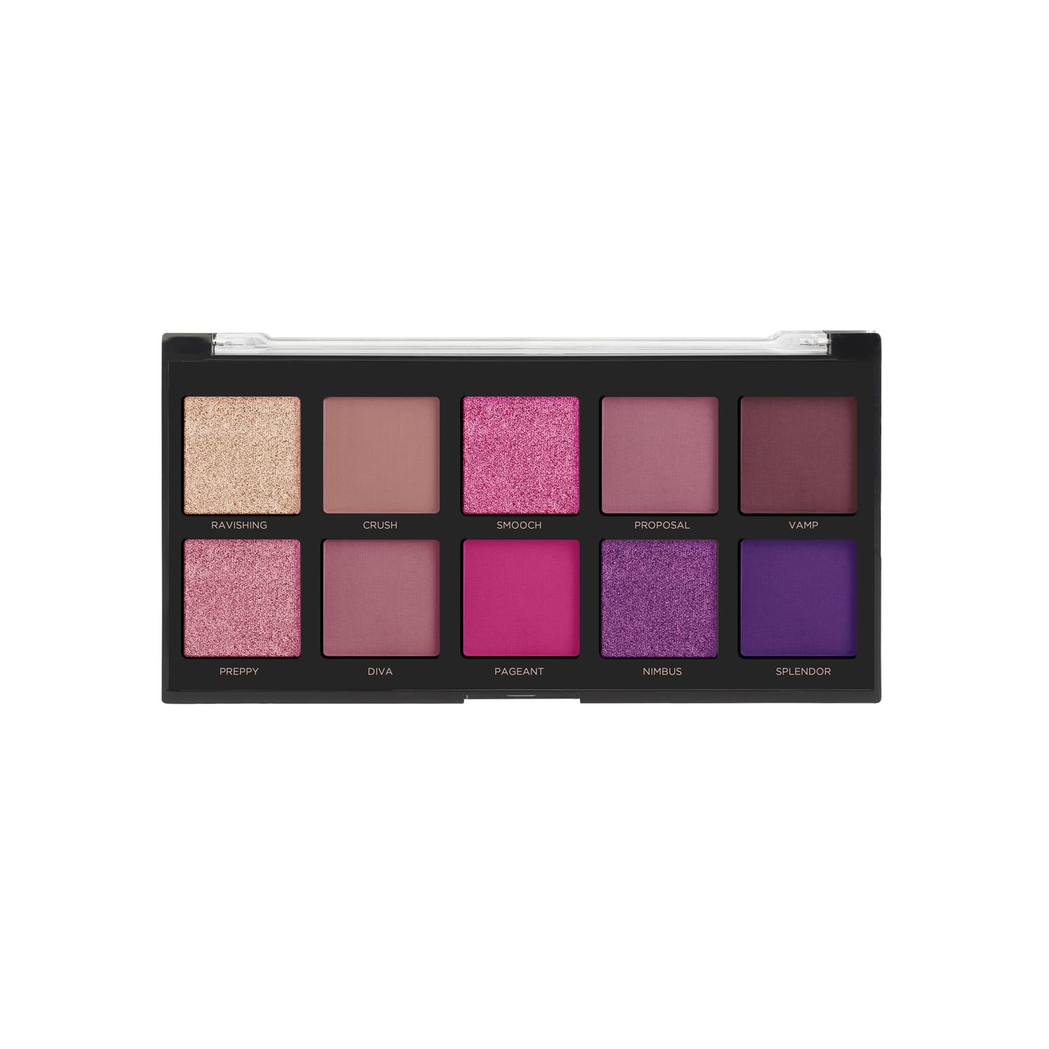 Profusion Cosmetics Fuchsia 10 Shade Eyeshadow Palette High Pigment Long Lasting Color - Image 6