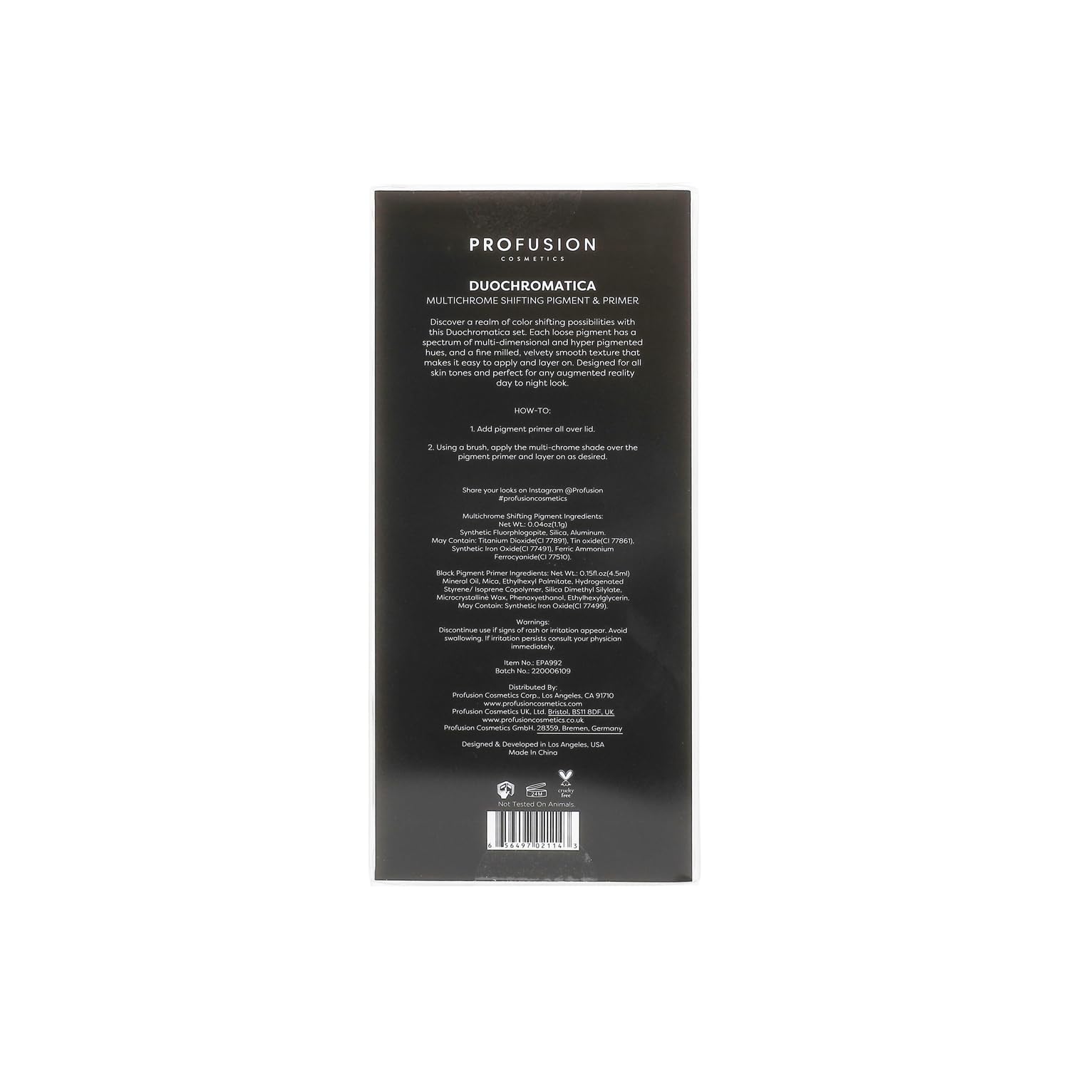 Profusion Cosmetics Multichrome Pigment and Face Primer, 0.35 oz, Holographic Glam - Image 3