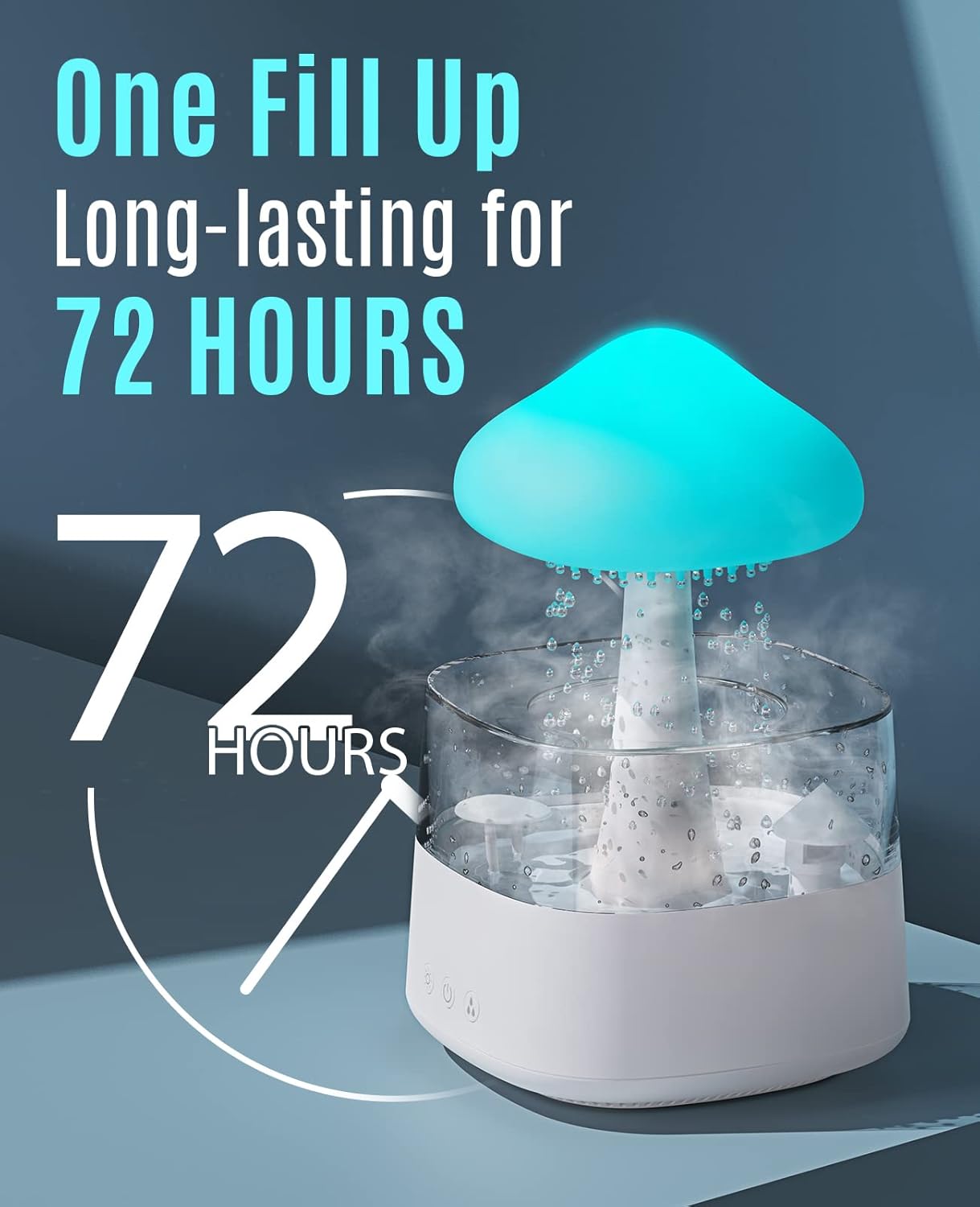 Misty Rain Cloud Humidifier with Water Drip, Mushroom Diffuser, and Soothing Sleep Sounds - Image 4