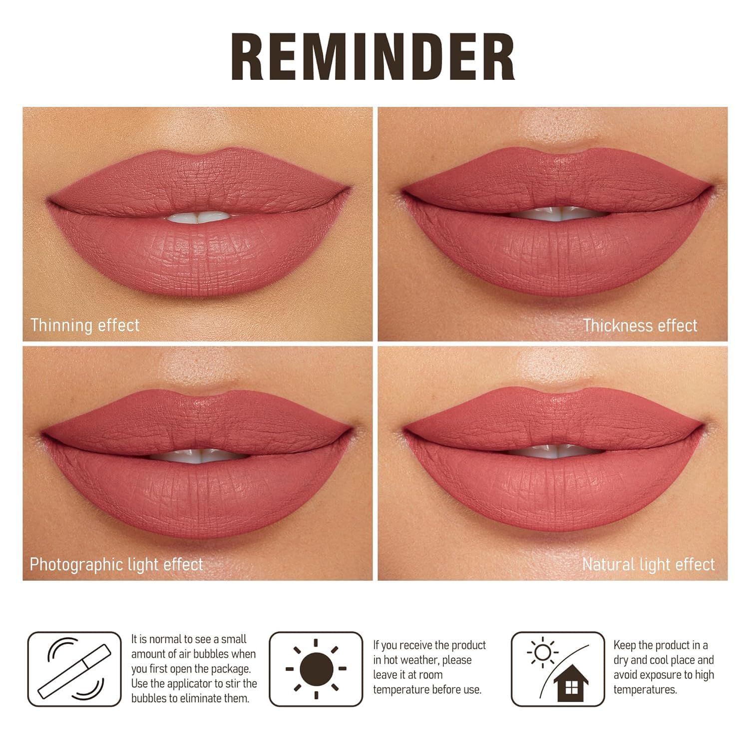 A48 Tea Time Long Lasting Smudgeproof Transferproof Vegan Red Lipstick for Women 1 Pack - Image 8