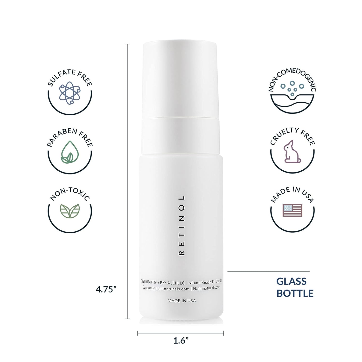 Retinol Night Cream 4.25% Anti-Aging Face and Neck Moisturizer 1.4 oz - Image 3