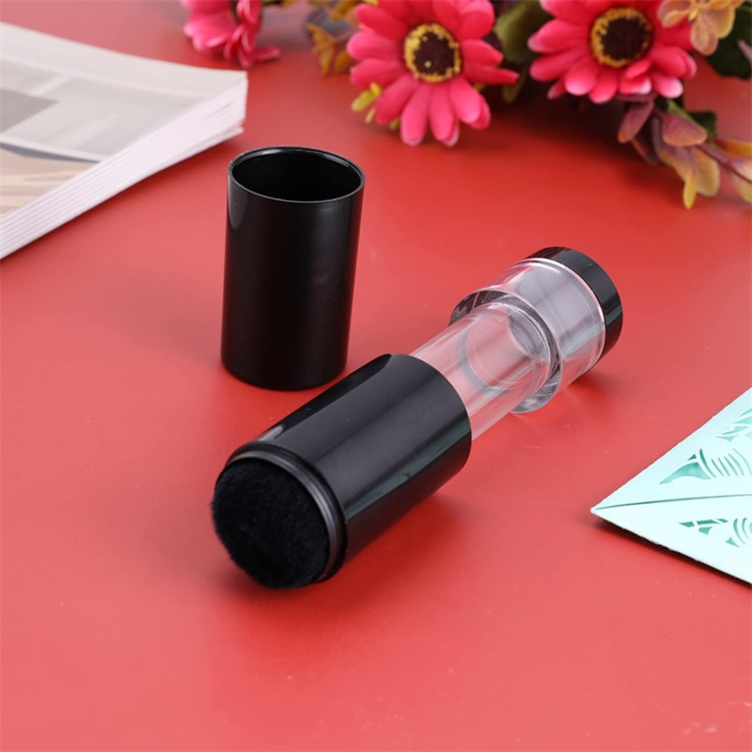 Retractable Craft Embossing Powder Brush with Cap, Ideal for Scrapbooking and Card Making - Image 3