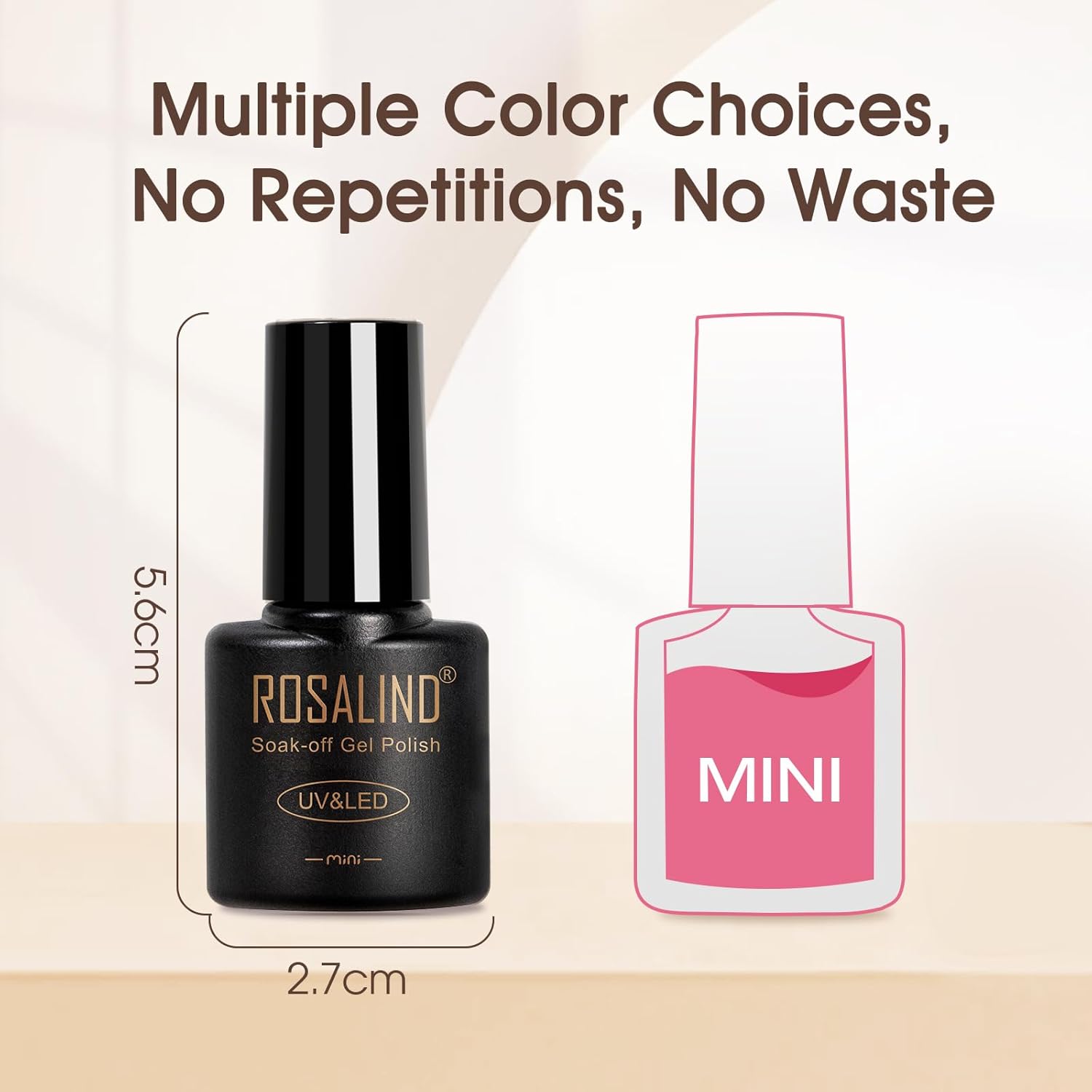 ROSALIND 36 Piece Gel Nail Polish Set 32 Colors Base Top Coat Gift for Women - Image 9