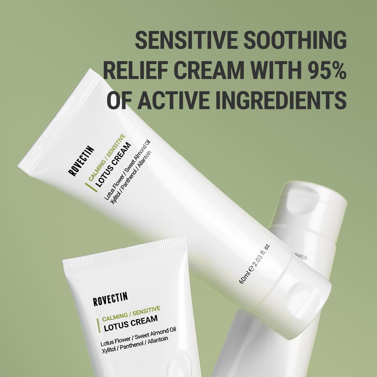 Rovectin Calming Lotus Water Cream 2.1 oz Lightweight Moisturizer Oily Skin Formula - Image 5