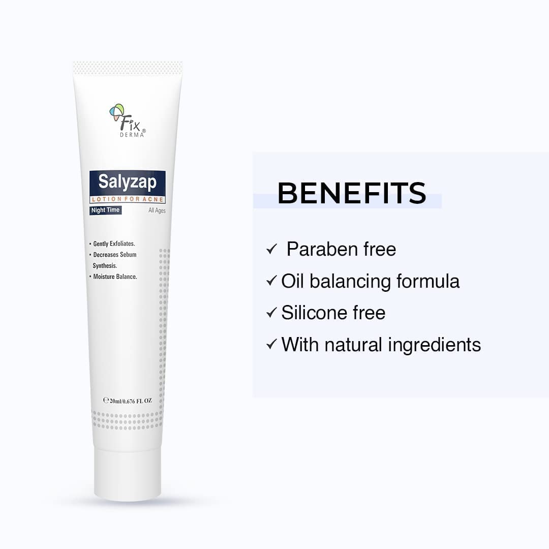 Salyzap Night Lotion 20ml Salicylic Acid Acne Scar Treatment for Oily Skin - Image 6