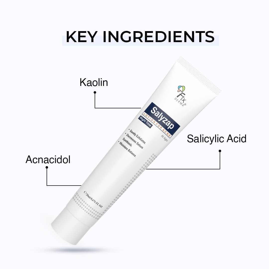 Salyzap Night Lotion 20ml Salicylic Acid Acne Scar Treatment for Oily Skin - Image 5